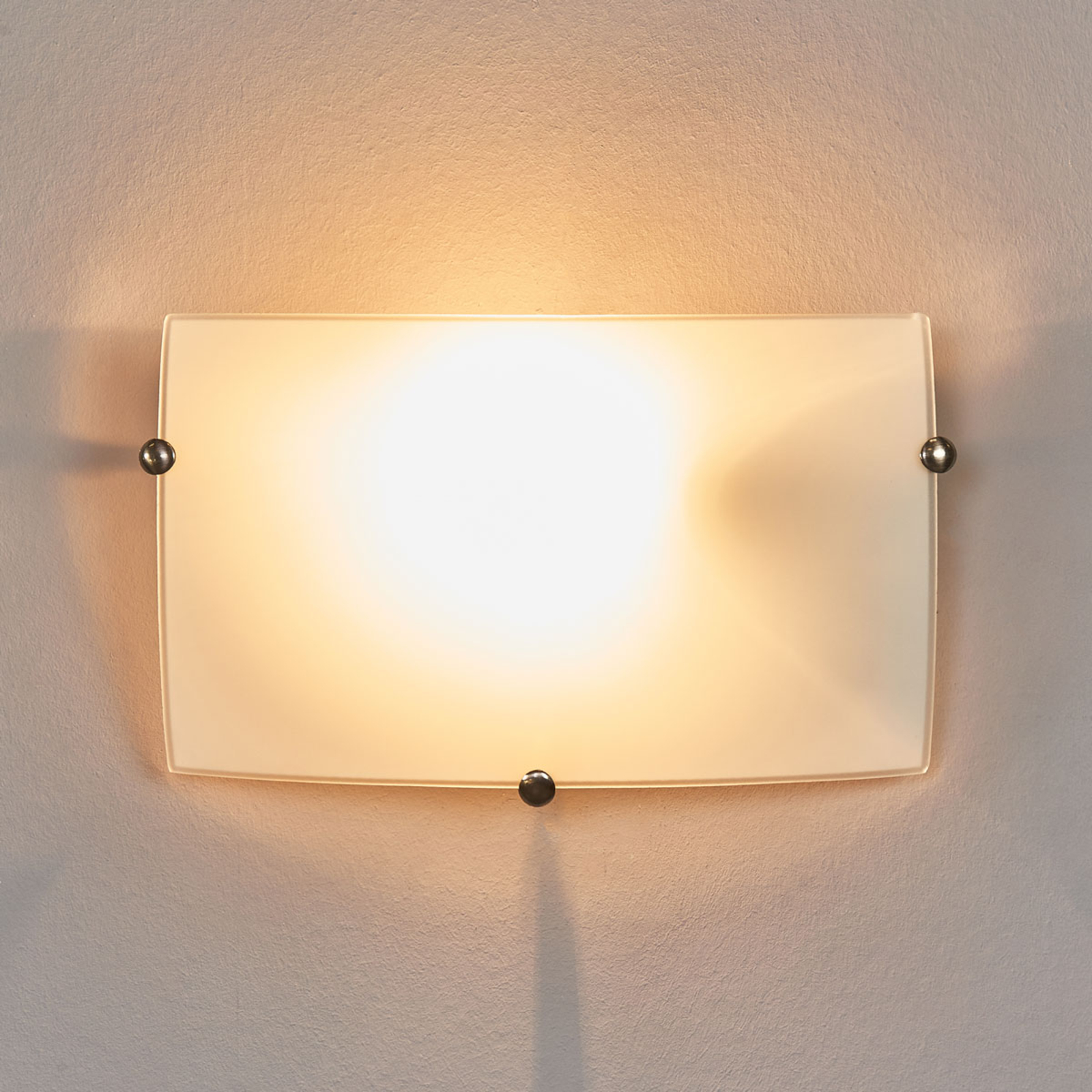 Diszkrét fali lámpa Liria-1 üveg