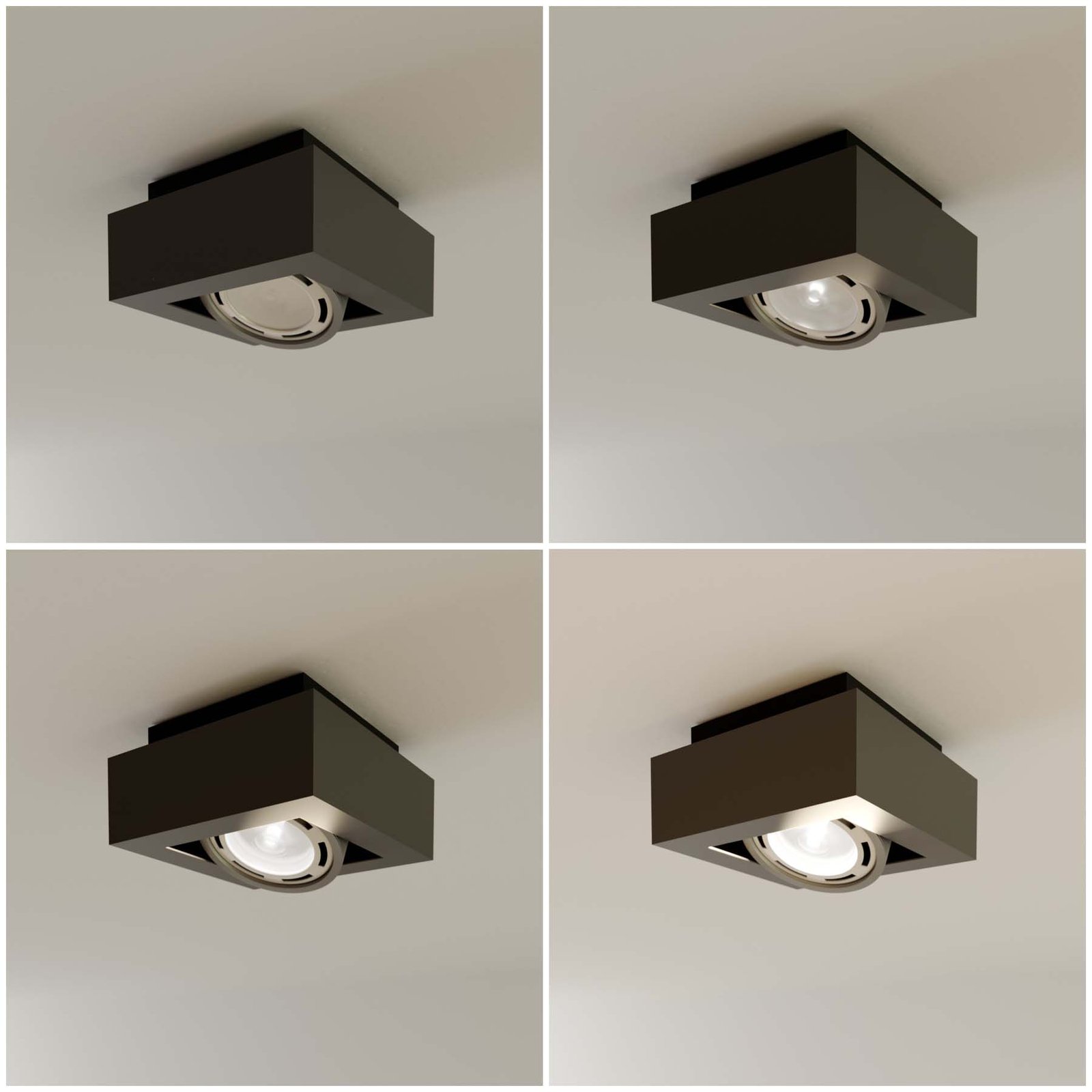Ronka 1 Taklampe Dark Grey - Arcchio
