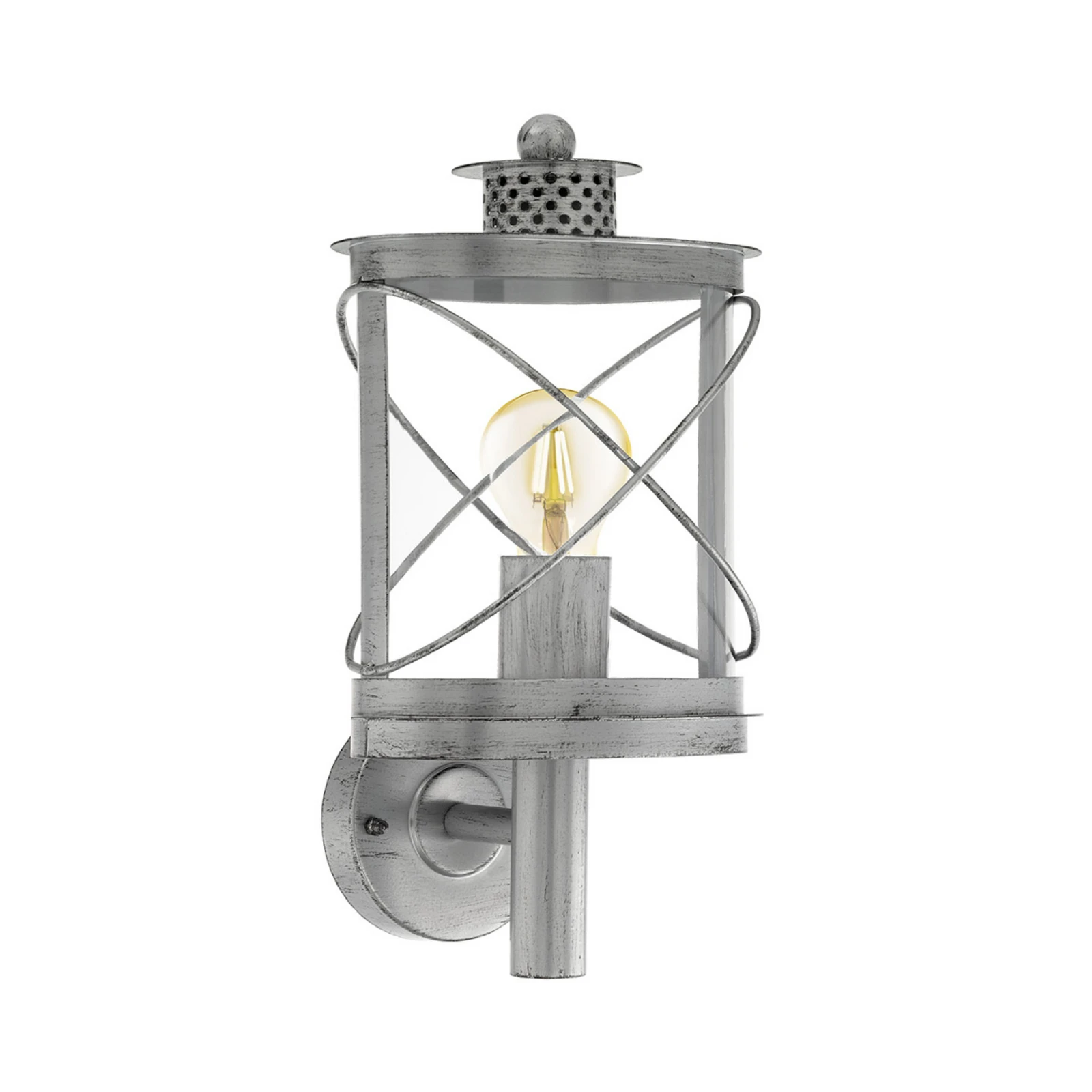 Hilburn 1 outdoor wall light, decorative lampshade