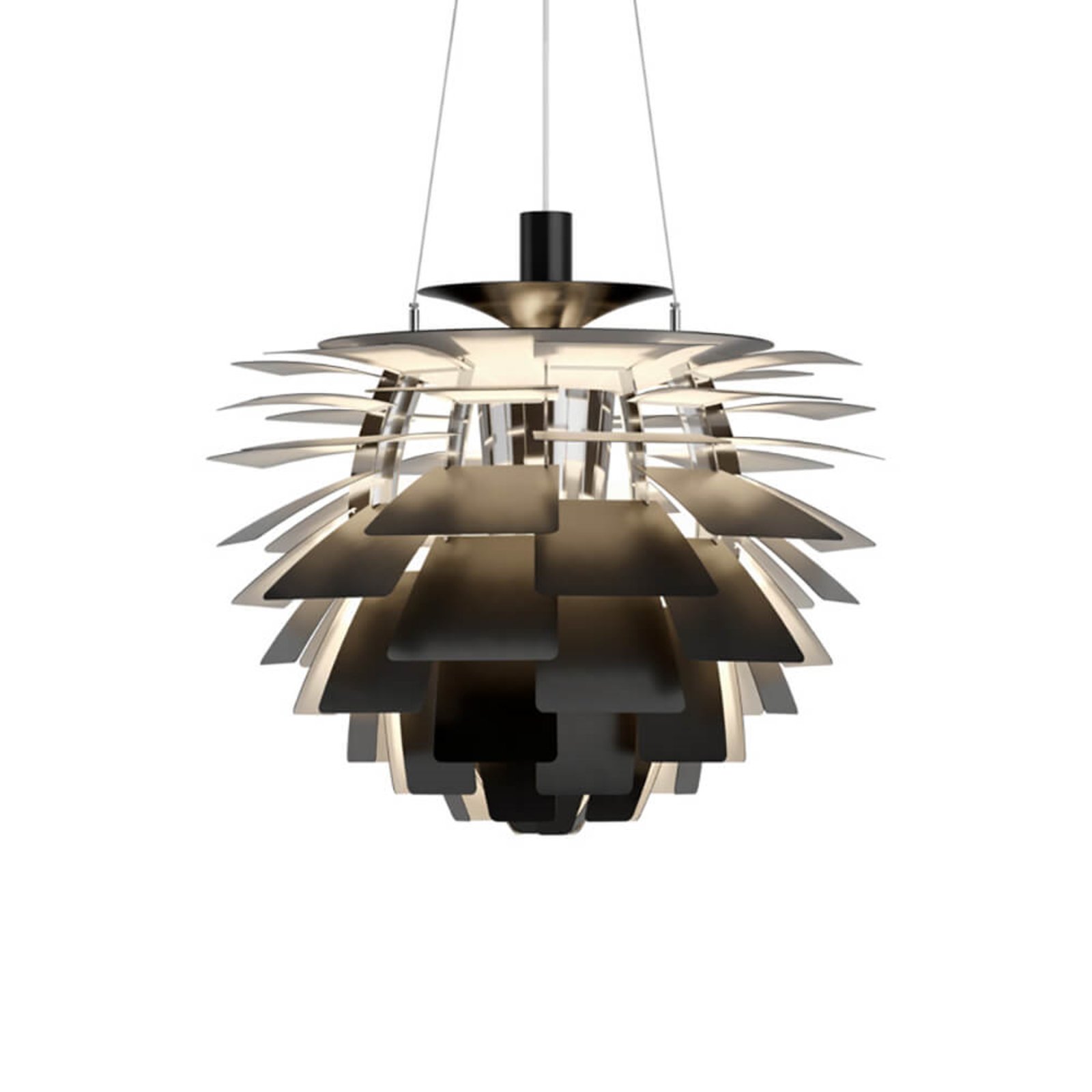 PH Artichoke Závěsné Světlo Ø600 LED-Bluetooth 3000K Black - Louis Poulsen