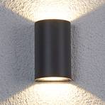 Halbrunde LED-Außenwandleuchte Jale