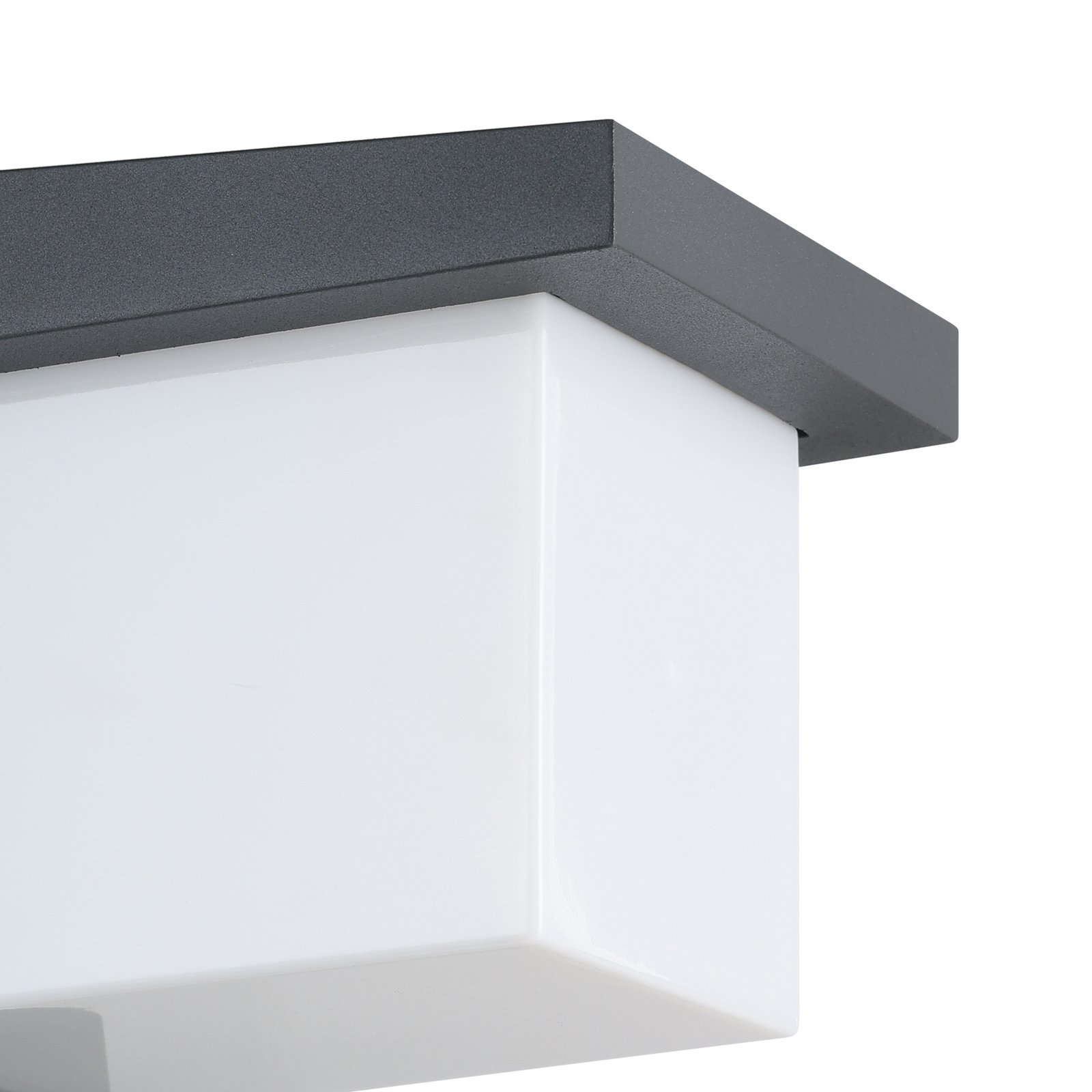 Cube-shaped Desella LED outdoor wall light