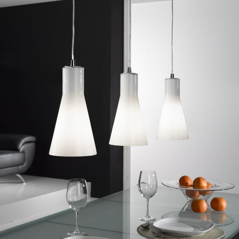 Hanglamp Dana van glas met 3 lampjes