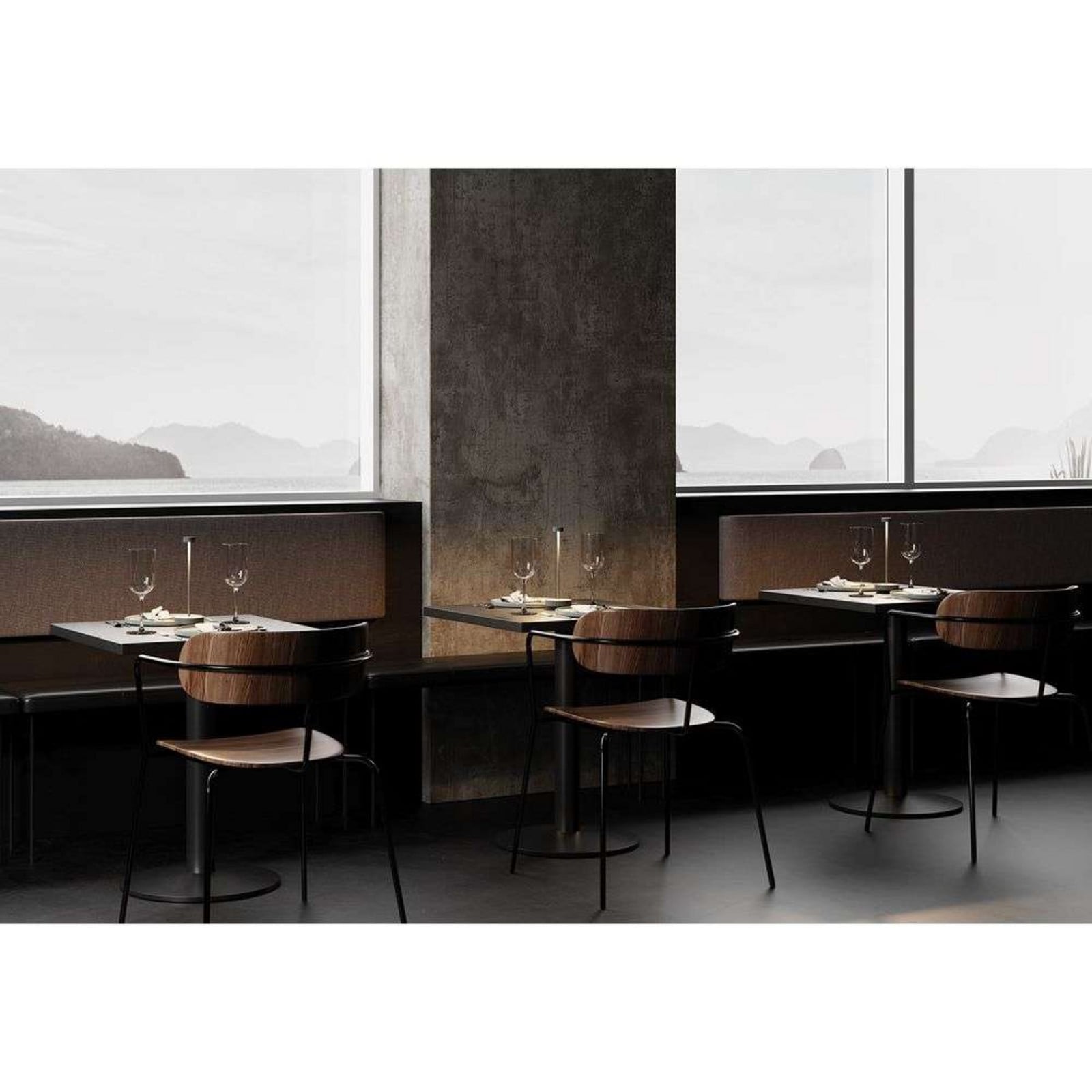 Turas LED Portable Bordlampe Silk Gray Blomus - Stue - Aluminium