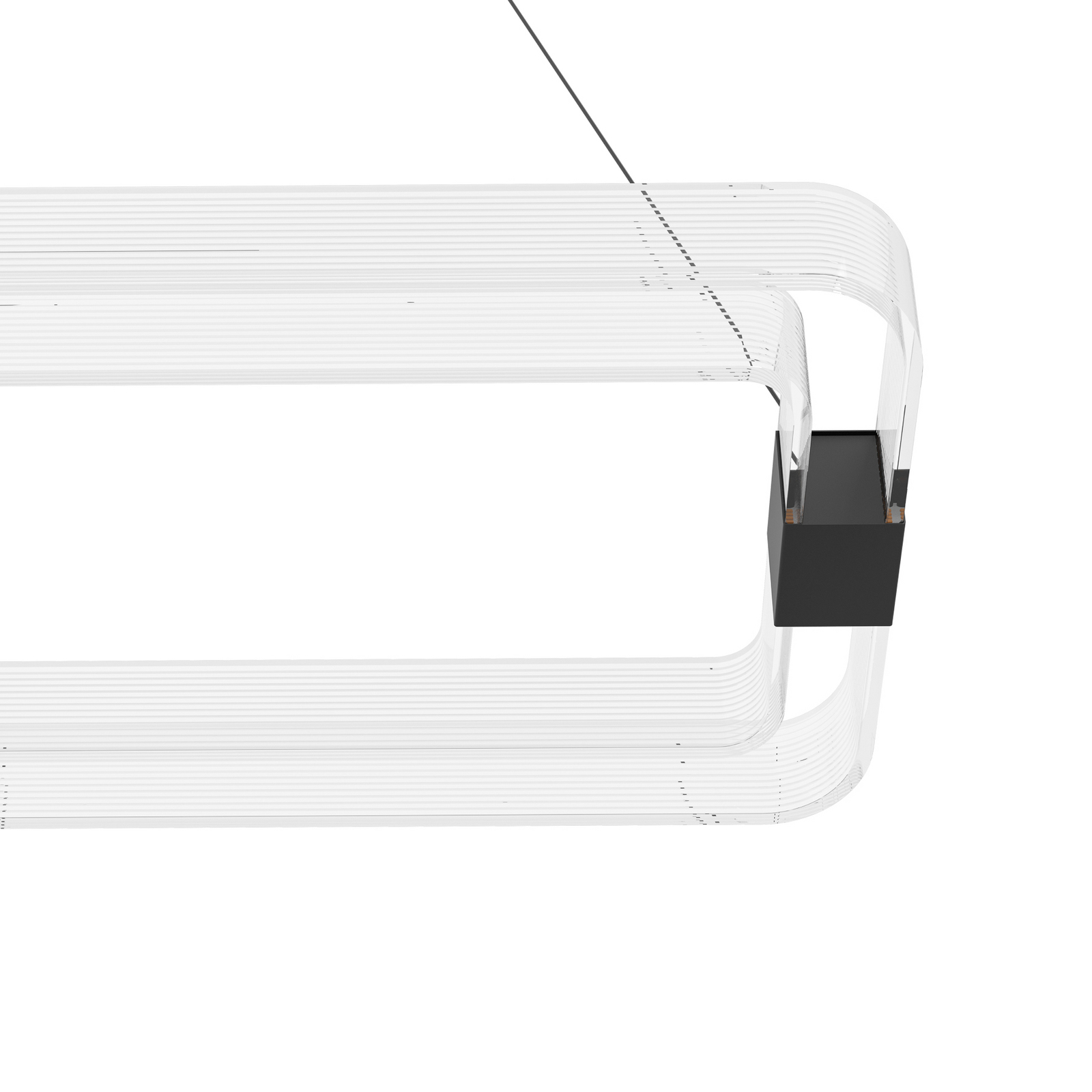 LED viseća svjetiljka Stars of Light, Mogetonello, crna, 100 cm