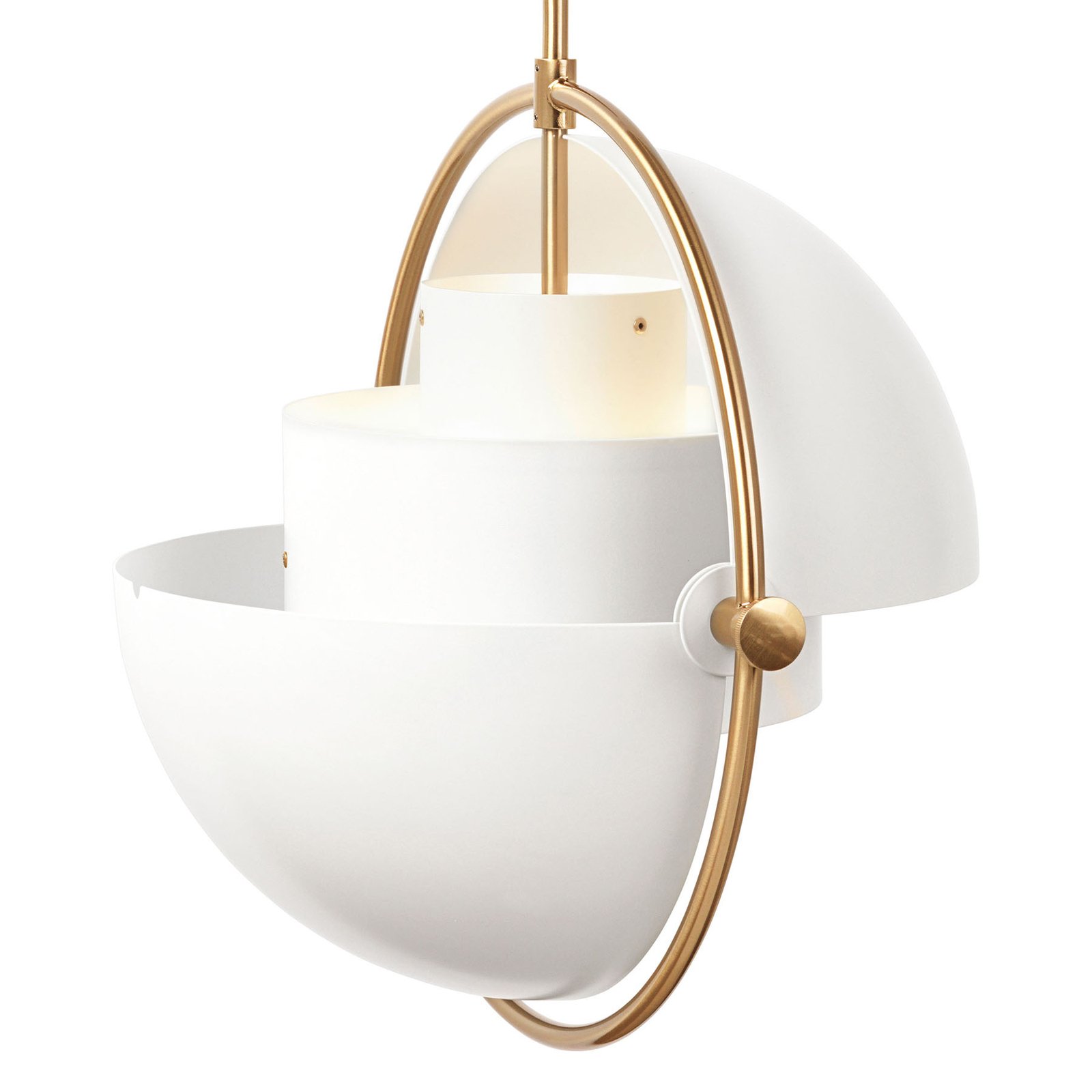 Multi-Lite Pendelleuchte Ø36 Messing/Weiß - GUBI