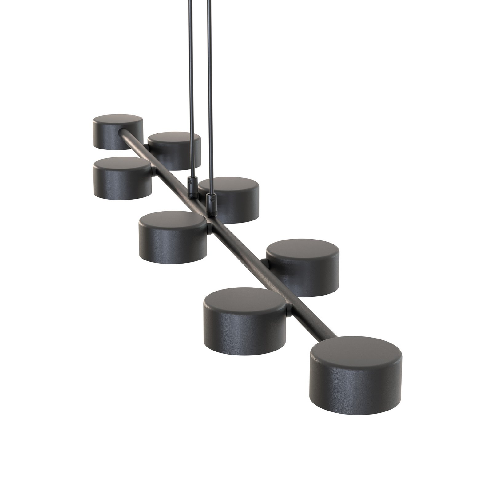 Deckenstrahler Megara, Länge 100 cm, Metall, 8-flg.