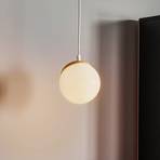 Suspension Sfera 1 lampes verre, bois clair