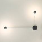 Vibia Pin - 2-bulb LED wall light black