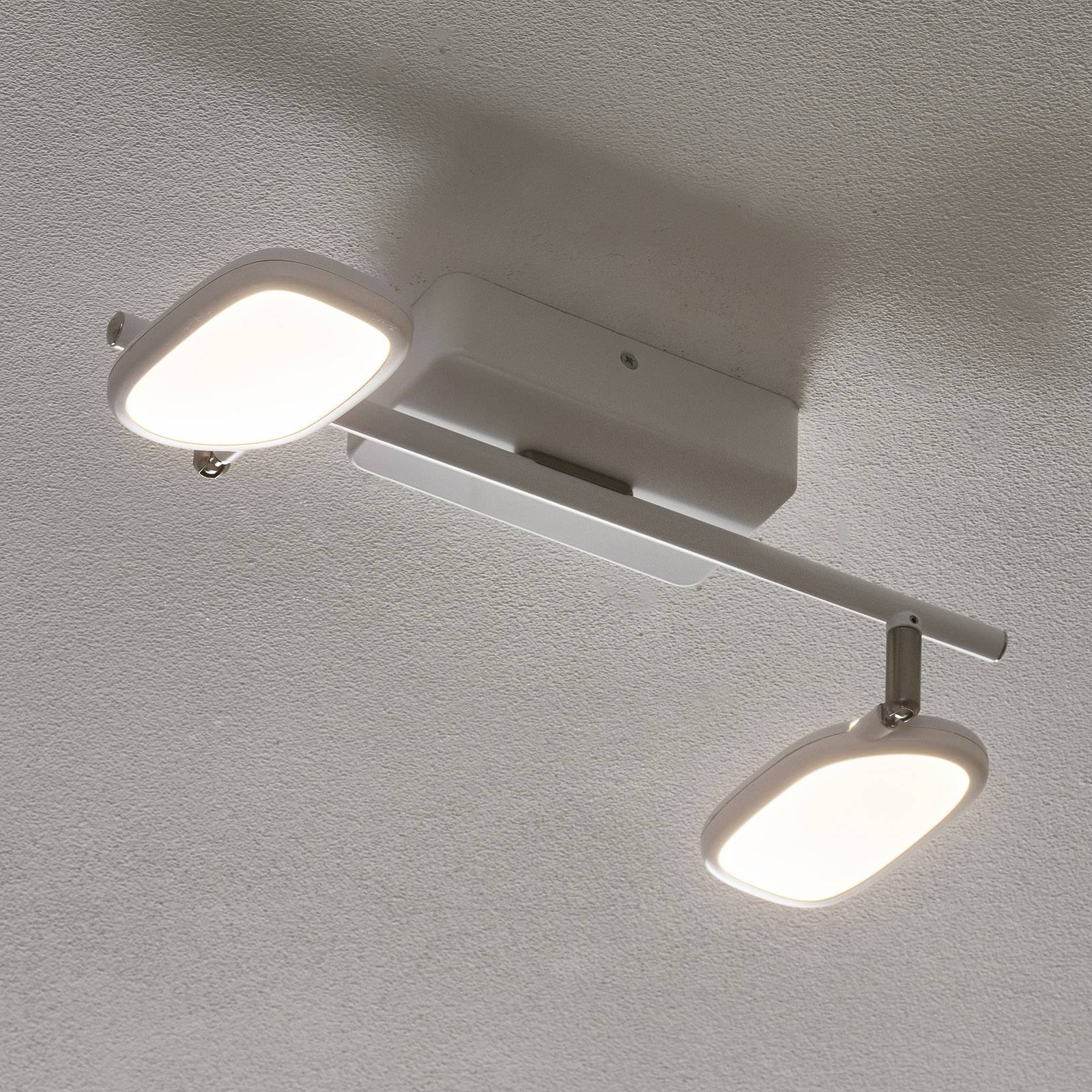 eglo connect palombare-c spot plafond led 2 lampes