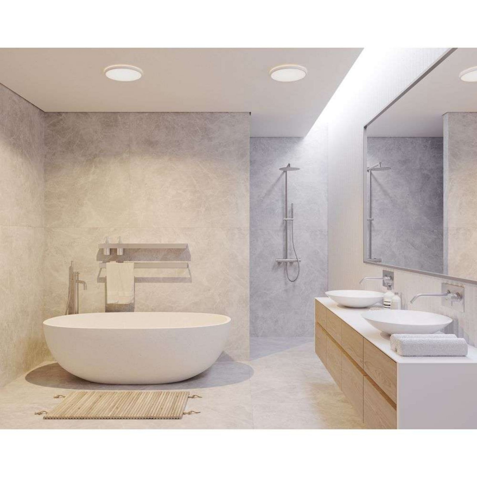 Oja 29 Plafond IP54 3000/4000K Dim  White Nordlux - Vardagsrum - Plast
