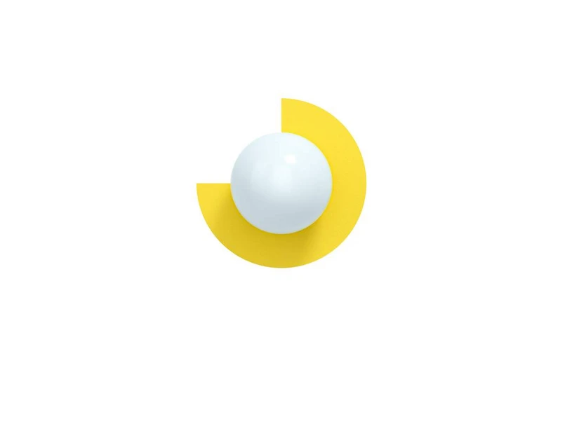 Swedish Ninja - Candy Little Circle 270 S Wall Lamp Sunshine Yellow
