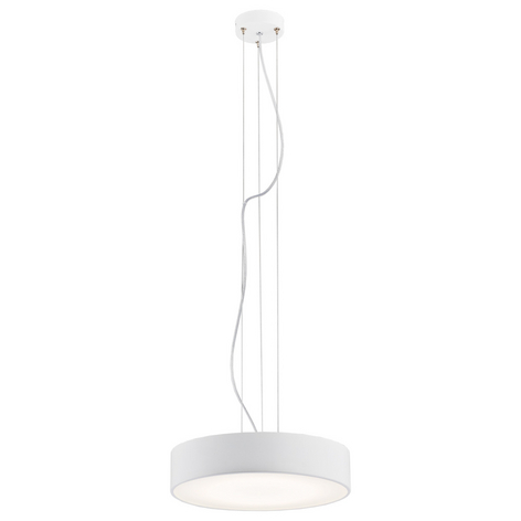 LED-Hängeleuchte Dayton, weiß, einflammig, Ø 35 cm