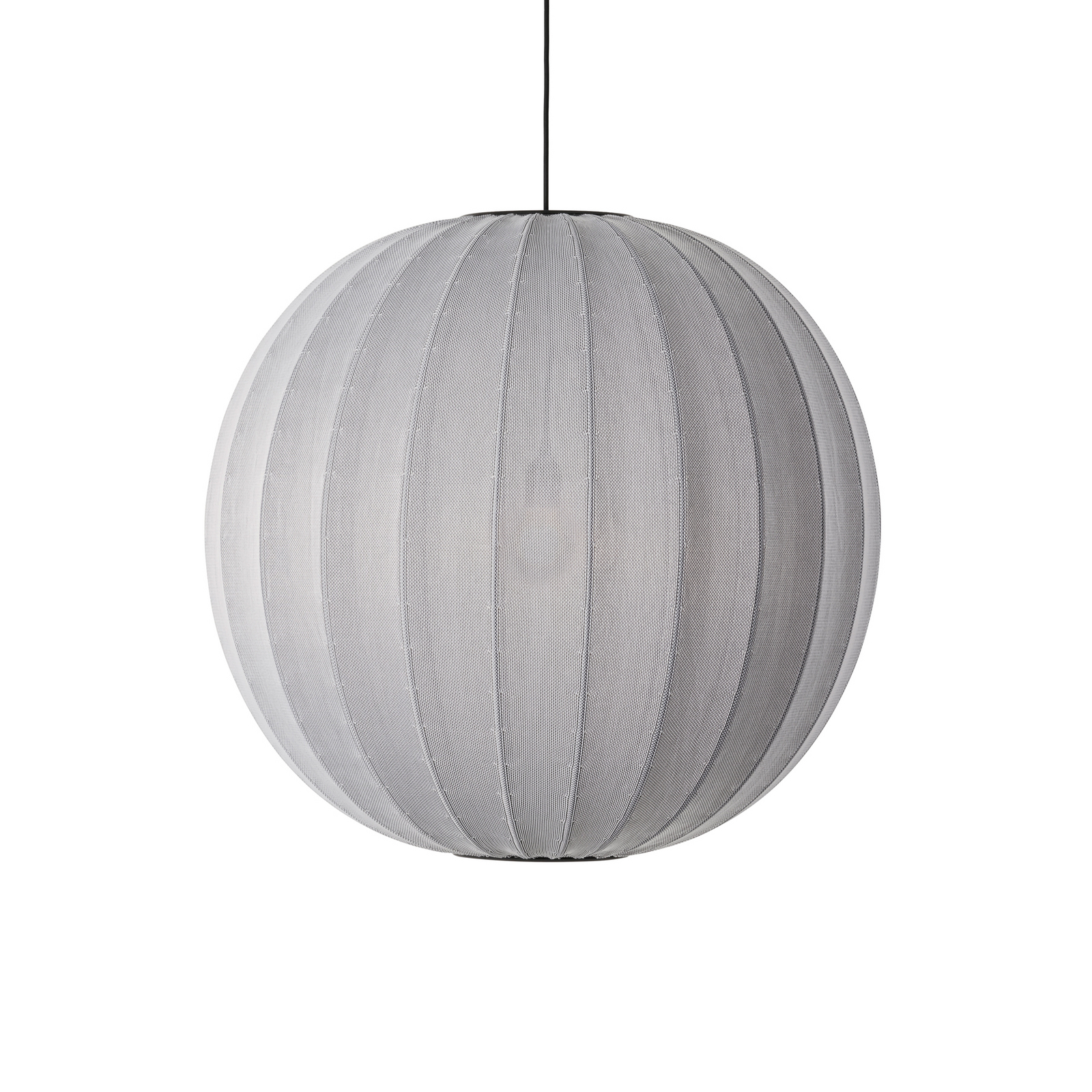 Knit-Wit 75 ronde hanglamp zilver - met de hand gemaakt