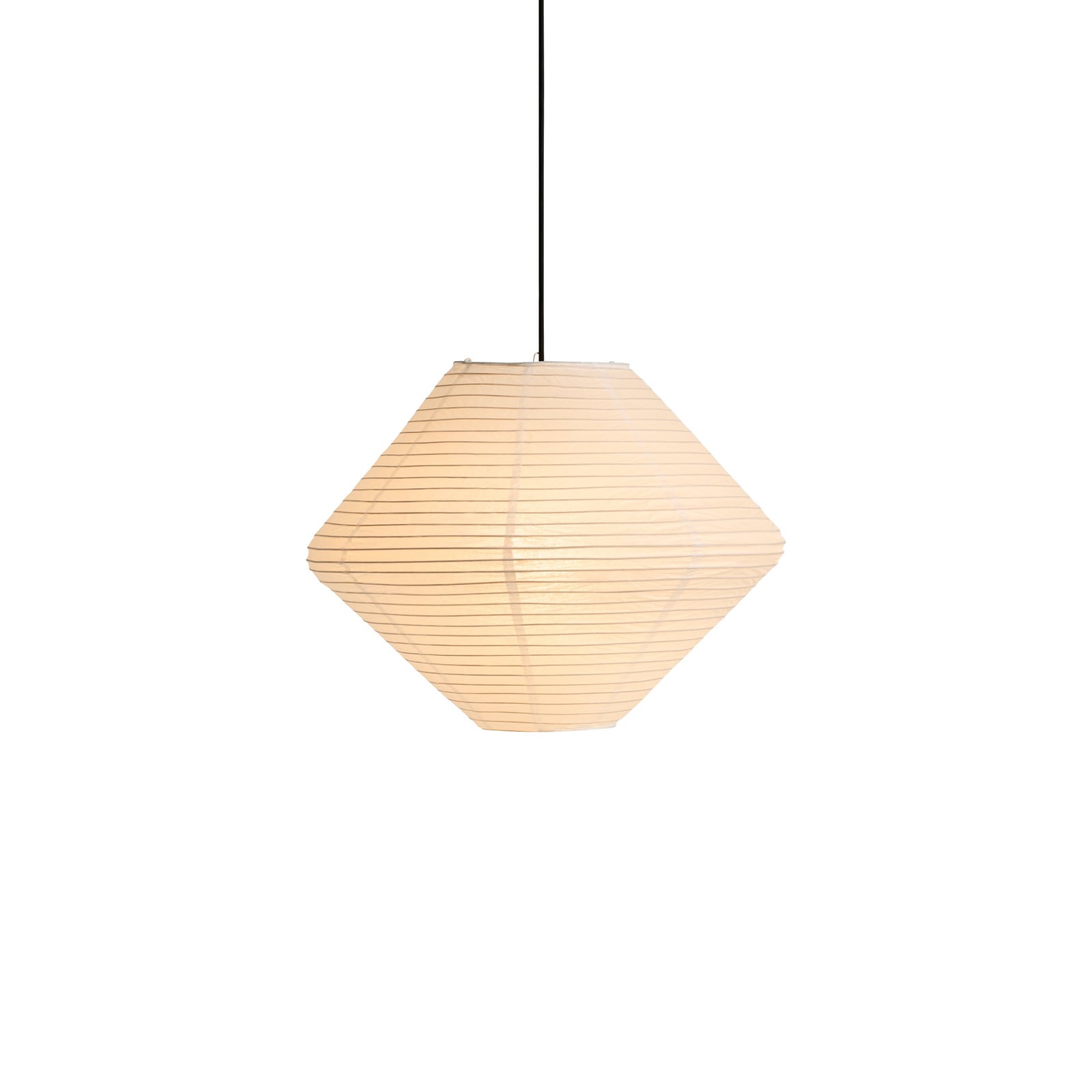 HAY-varjostin Diamond, halkaisija 50 cm, valkoinen, paperi/bambu