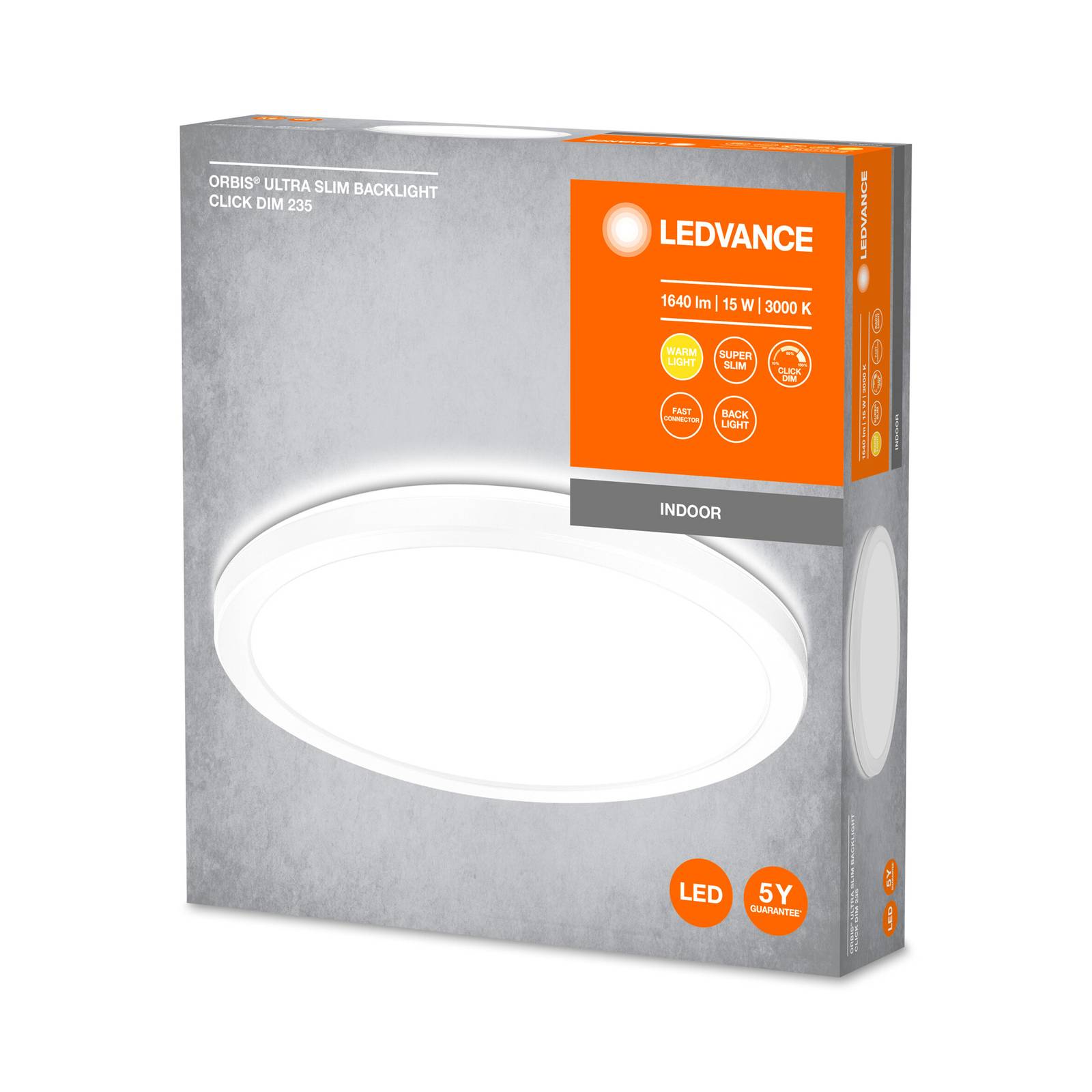 LEDVANCE LEDVANCE Orbis Ultra Slim, bílá, Ø 23,5 cm