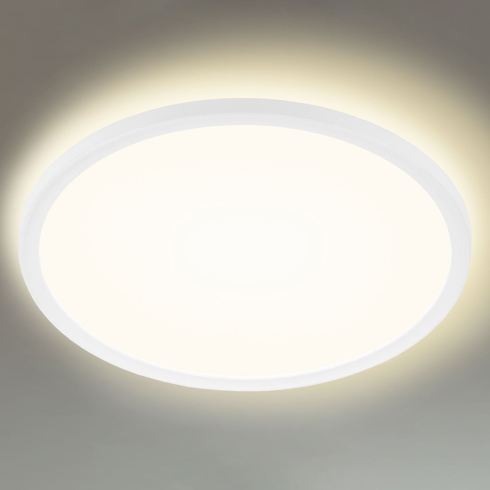 Brilonger 71557157 LED ceiling lamp, round 42 cm, for Hallway, plastic, 22 W, energy efficiency: A+, H: 2.9 cm