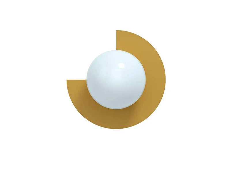 Swedish Ninja - Candy Big Circle 270 L Wall Light, Yellow