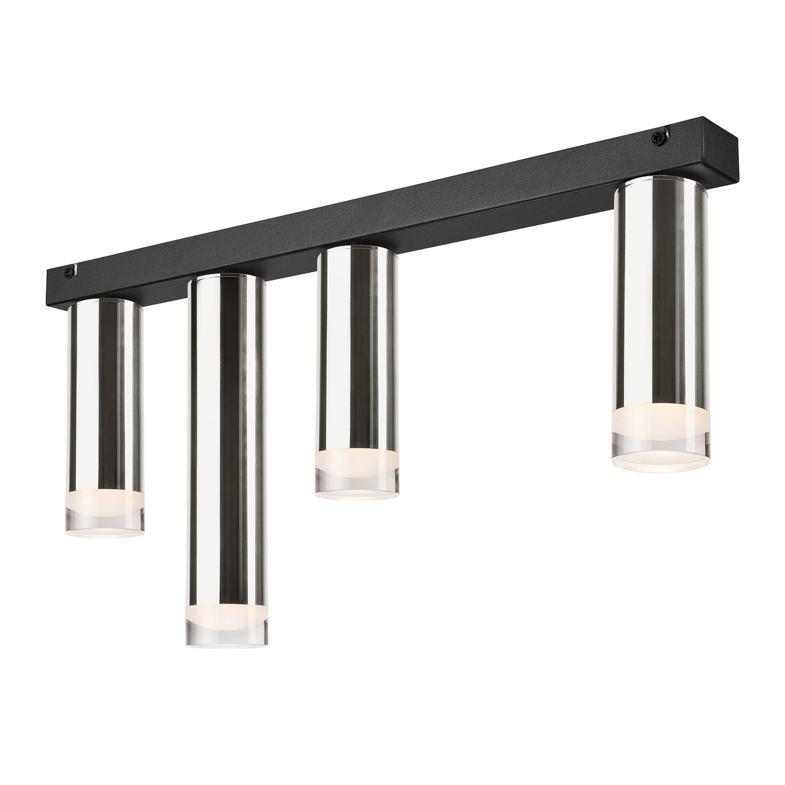 Plafondlamp Shine, 4-lamps, lang, chroom