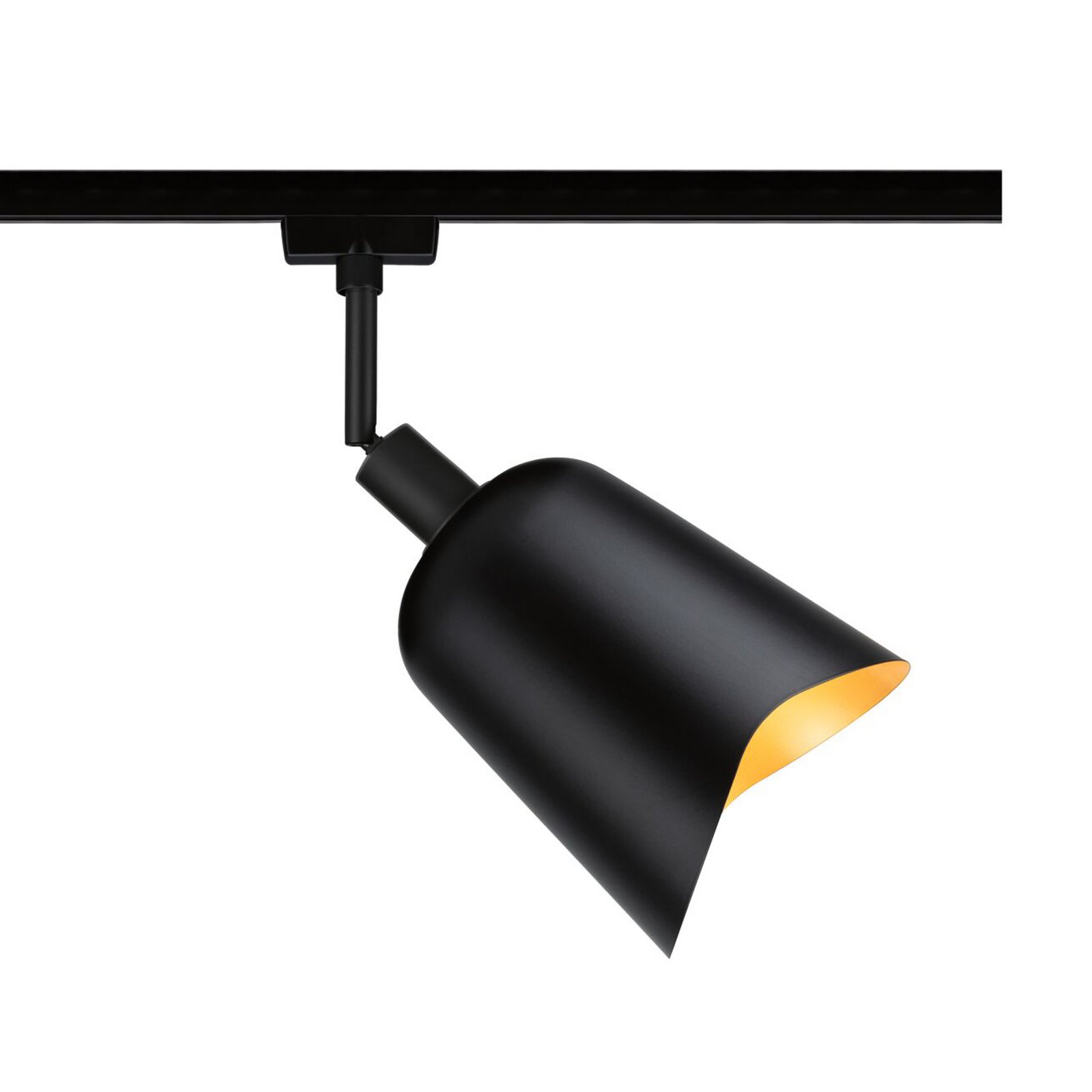 Paulmann pantalla U-Rail Alvaro negro/dorado DecoSystems