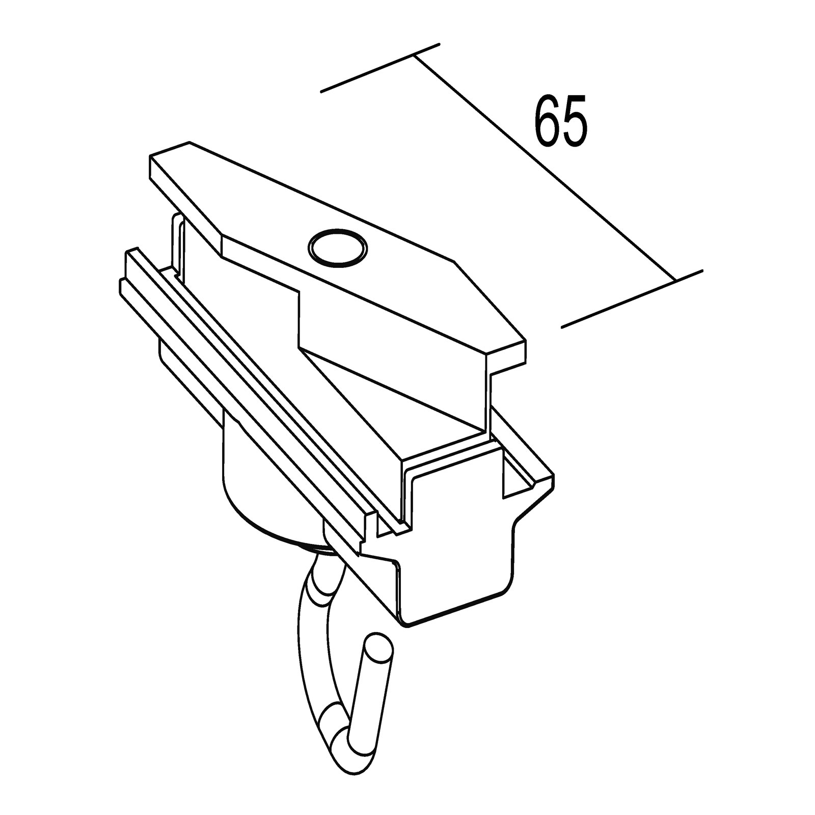 Ivela-adapter mekanisk, med krok