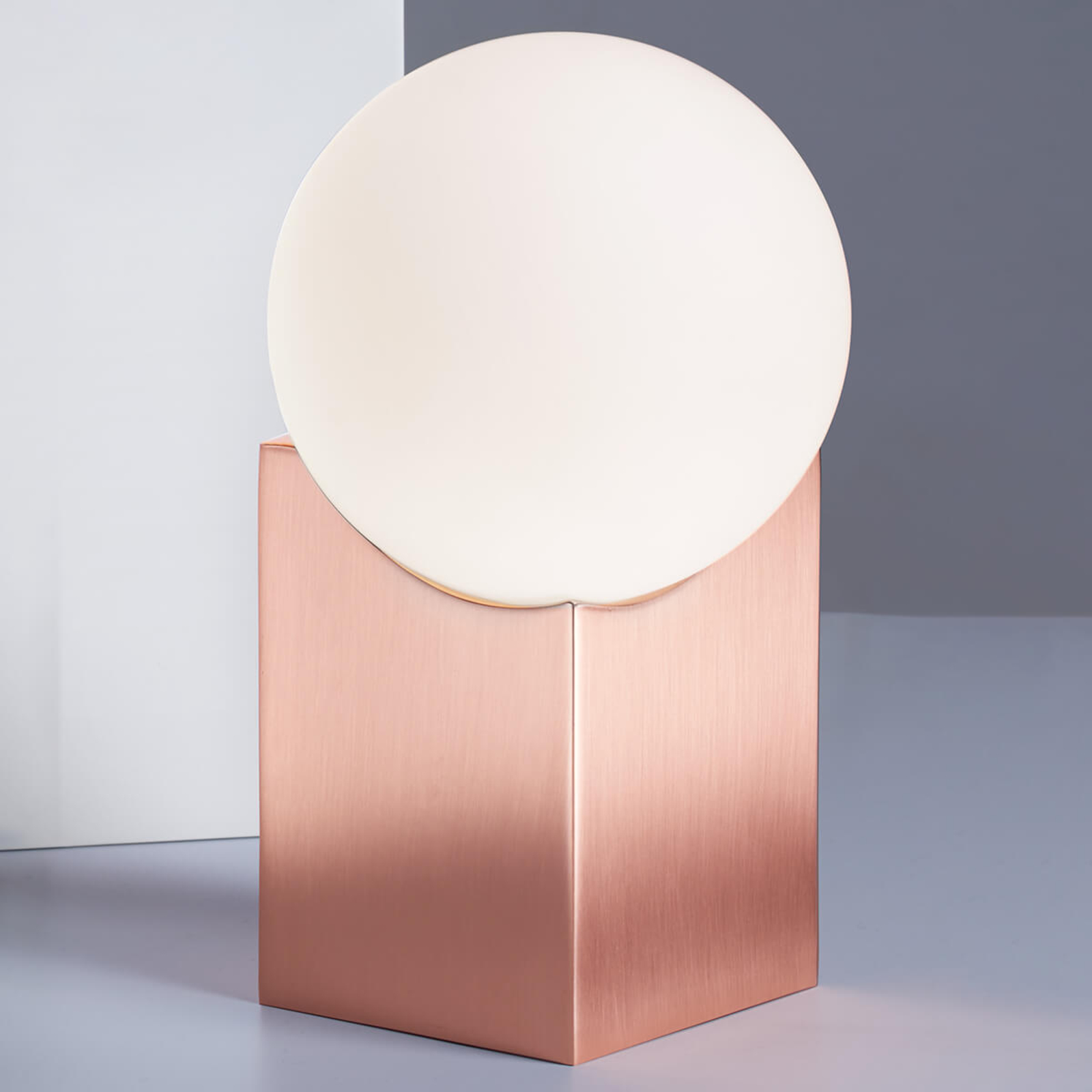 Lampada da tavolo Cub 17,5 cm rame