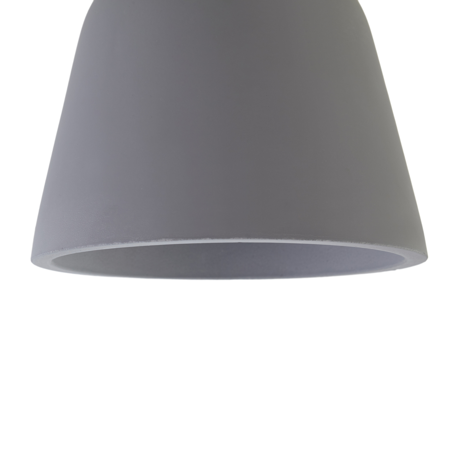 Lucande Otavis ceiling light, concrete, 1-bulb