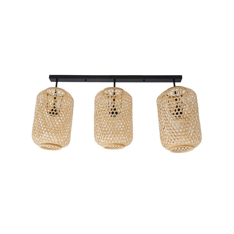 Lucande - Jorick 3 Plafondlamp Hout