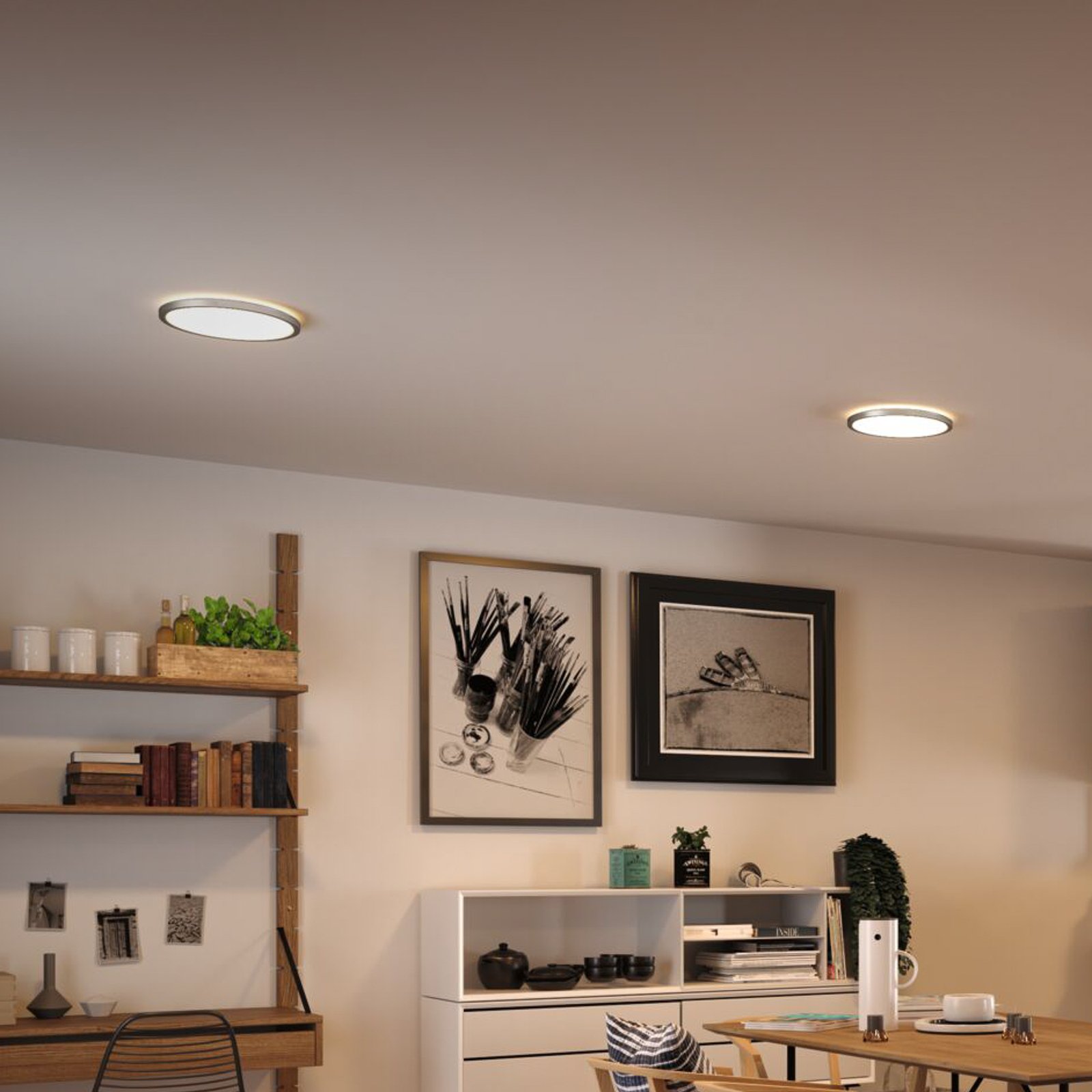 Atria Shine Panel on/off chrome 830 Ø 29 cm - Paulmann