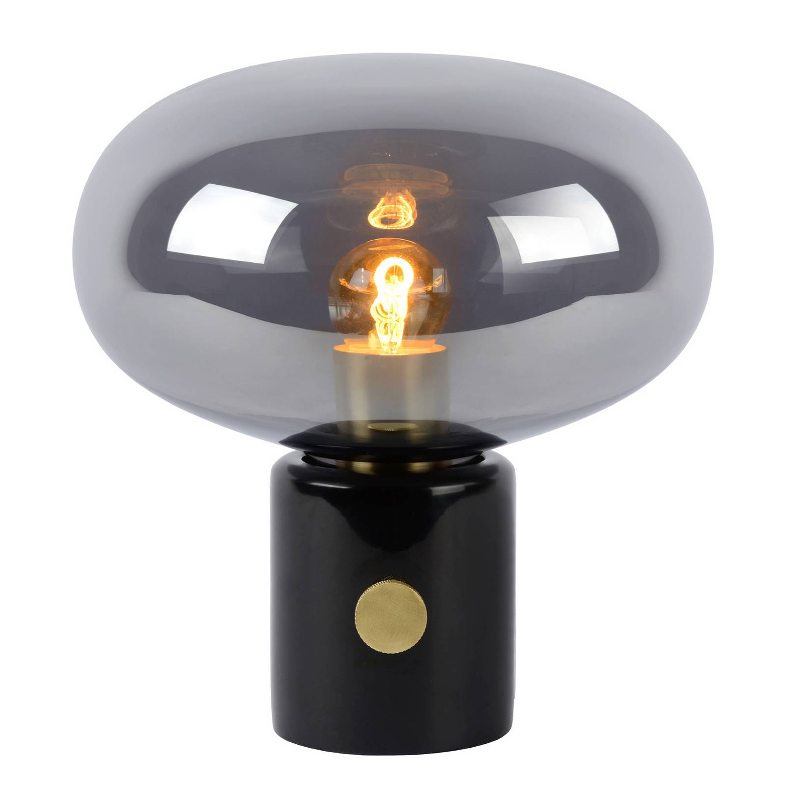 Lucide Charlize - Tischlampe Ø 23 cm 1xE27 Schwarz
