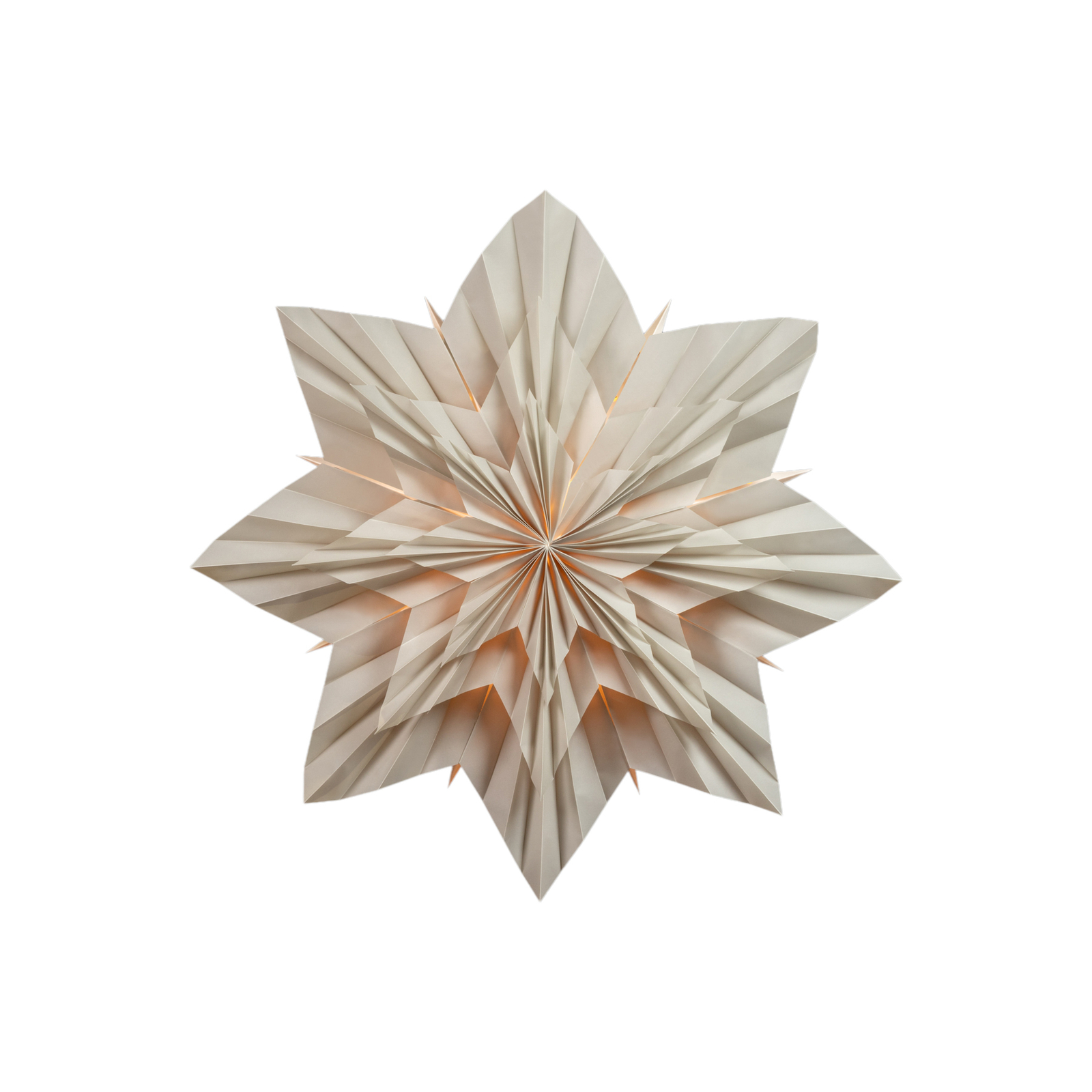 Sterntaler 2024 3D paper star Ø 60 cm grey