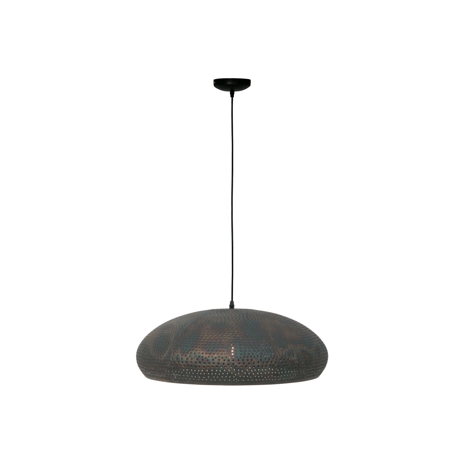 Lámpara colgante Fori, Ø 53 cm, marrón, metal