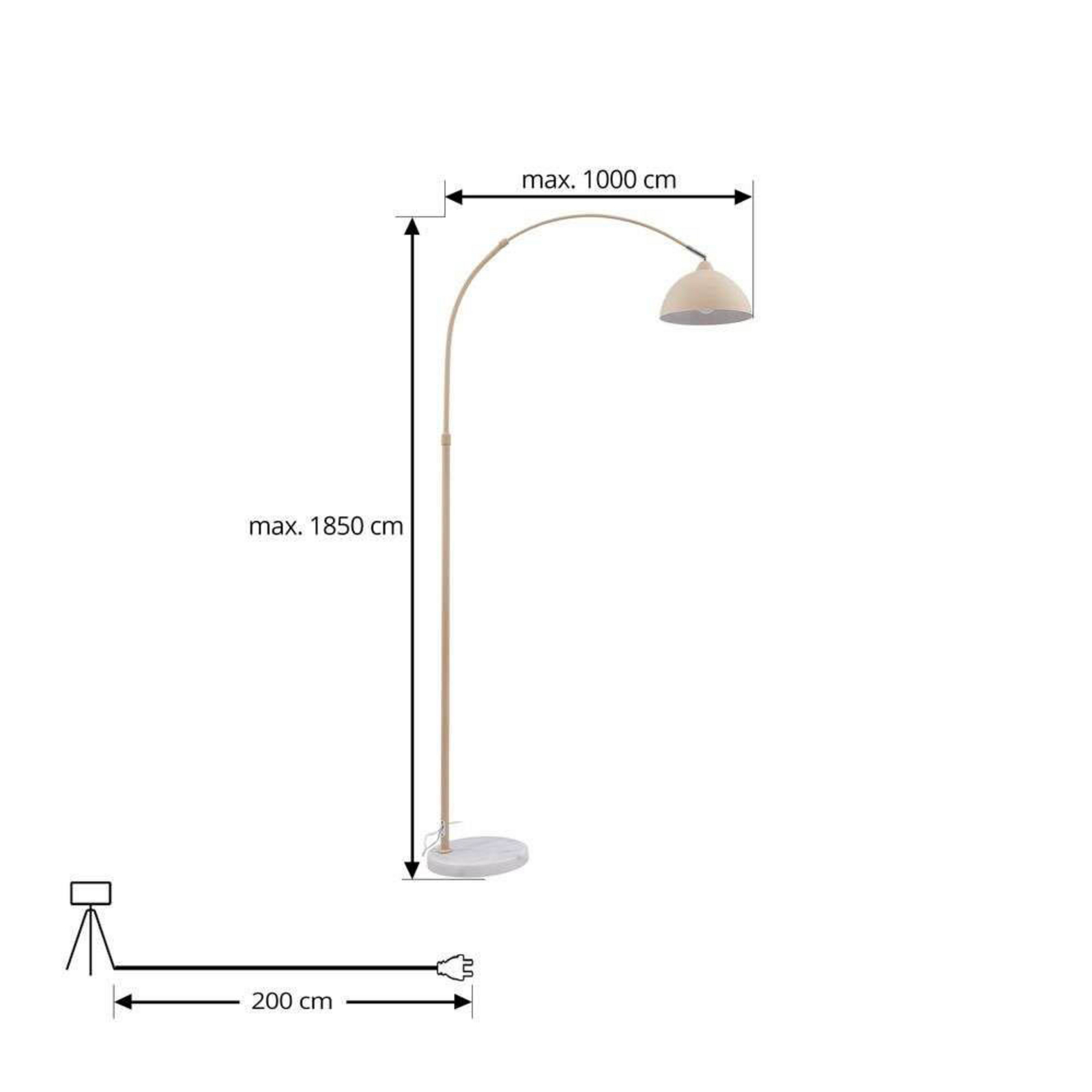 Tonka Golvlampa Beige - Lindby