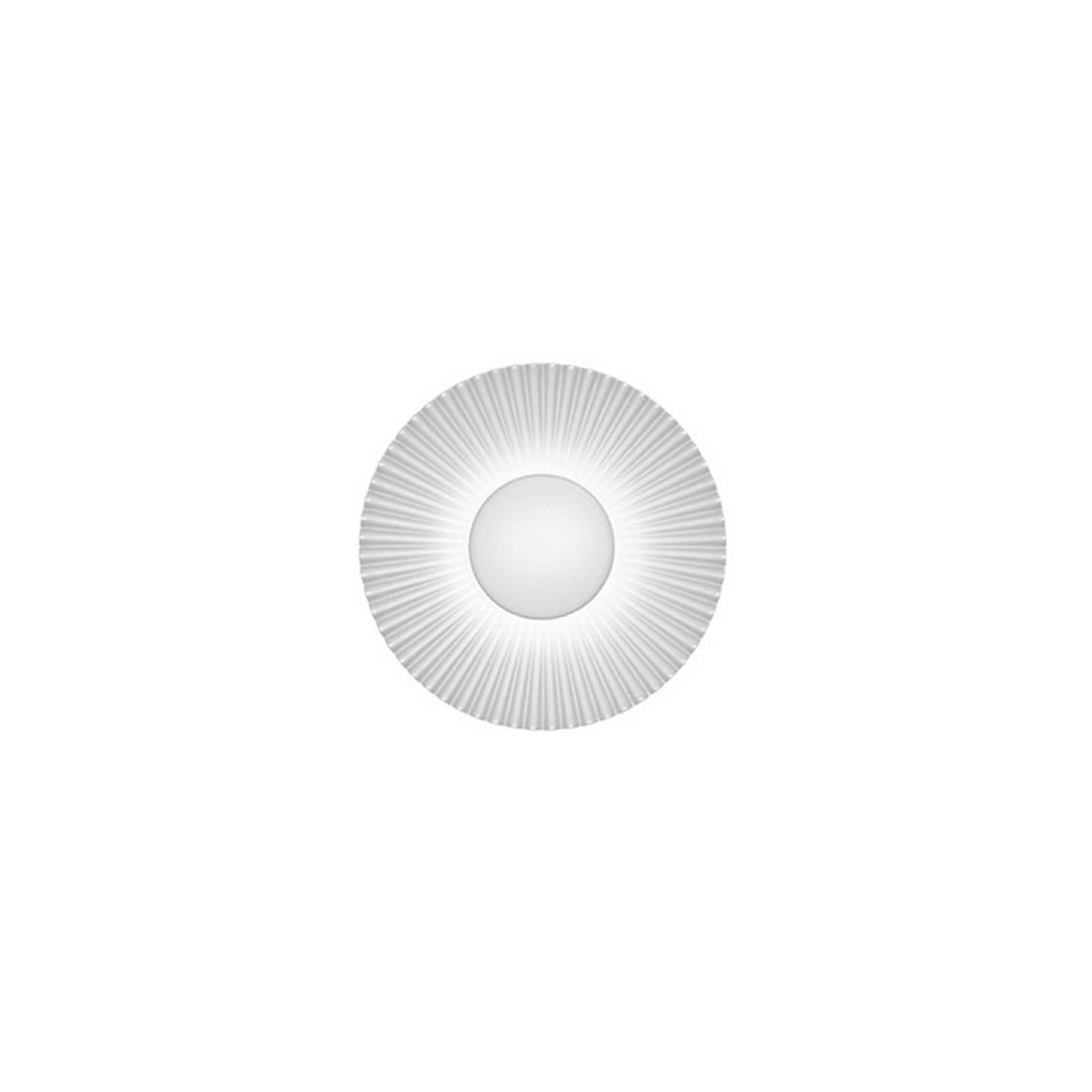 Kinkiet LED Shelley, biały, Ø 16 cm, metal