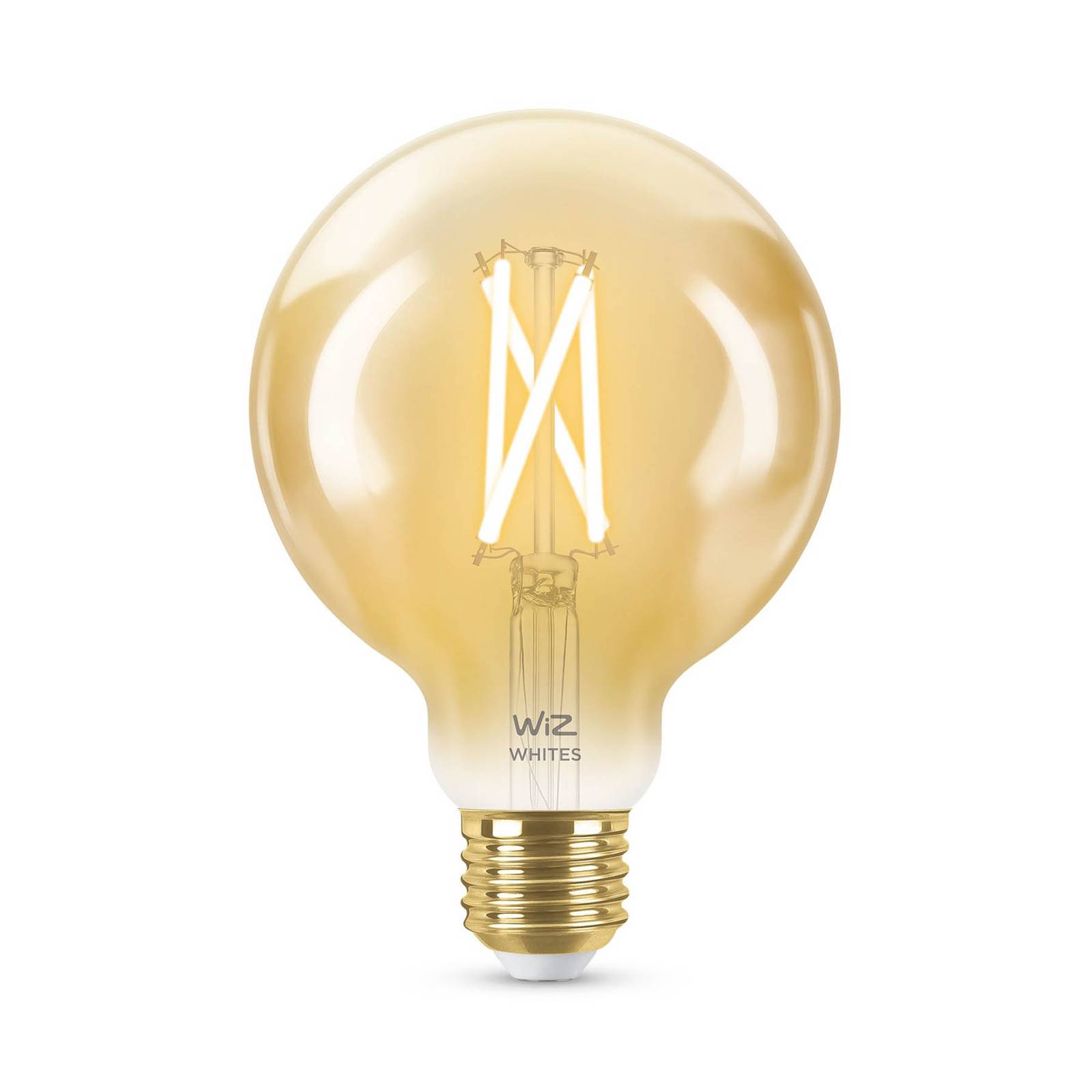 WiZ G95 LED bulb E27 7 W globe amber CCT, E27, 7 W, energy efficiency: F, L: 14.2 cm