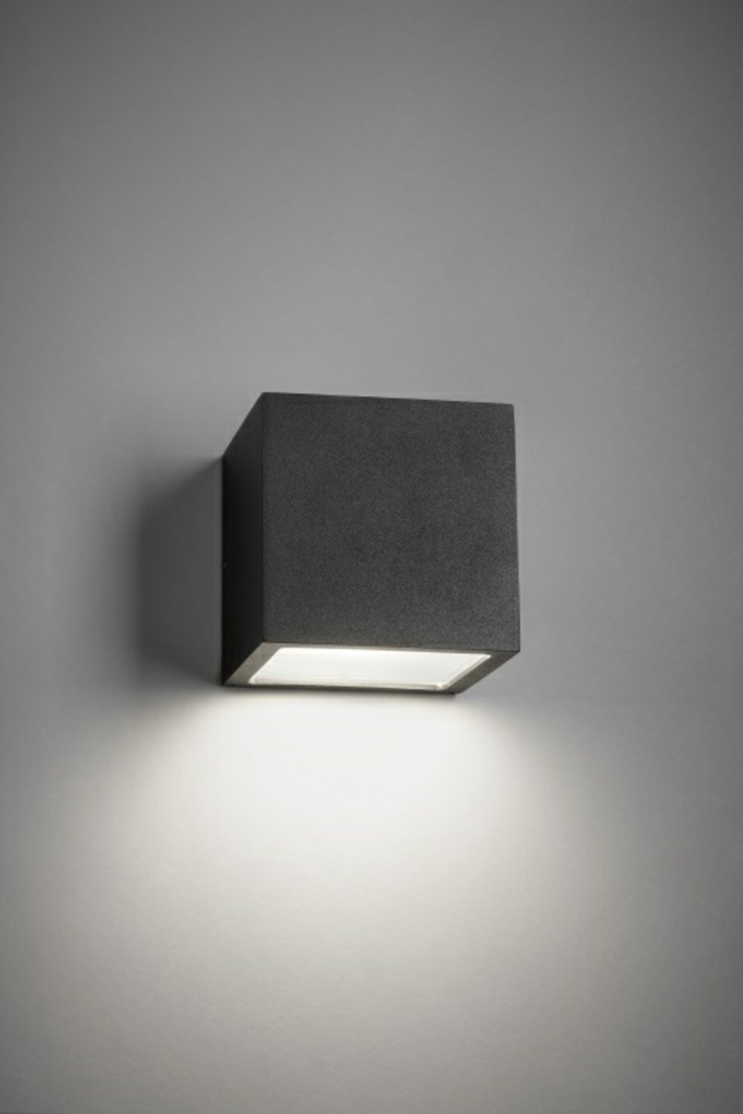 Cube LED Aplique Exterior 3000K Down Negro - LIGHT-POINT