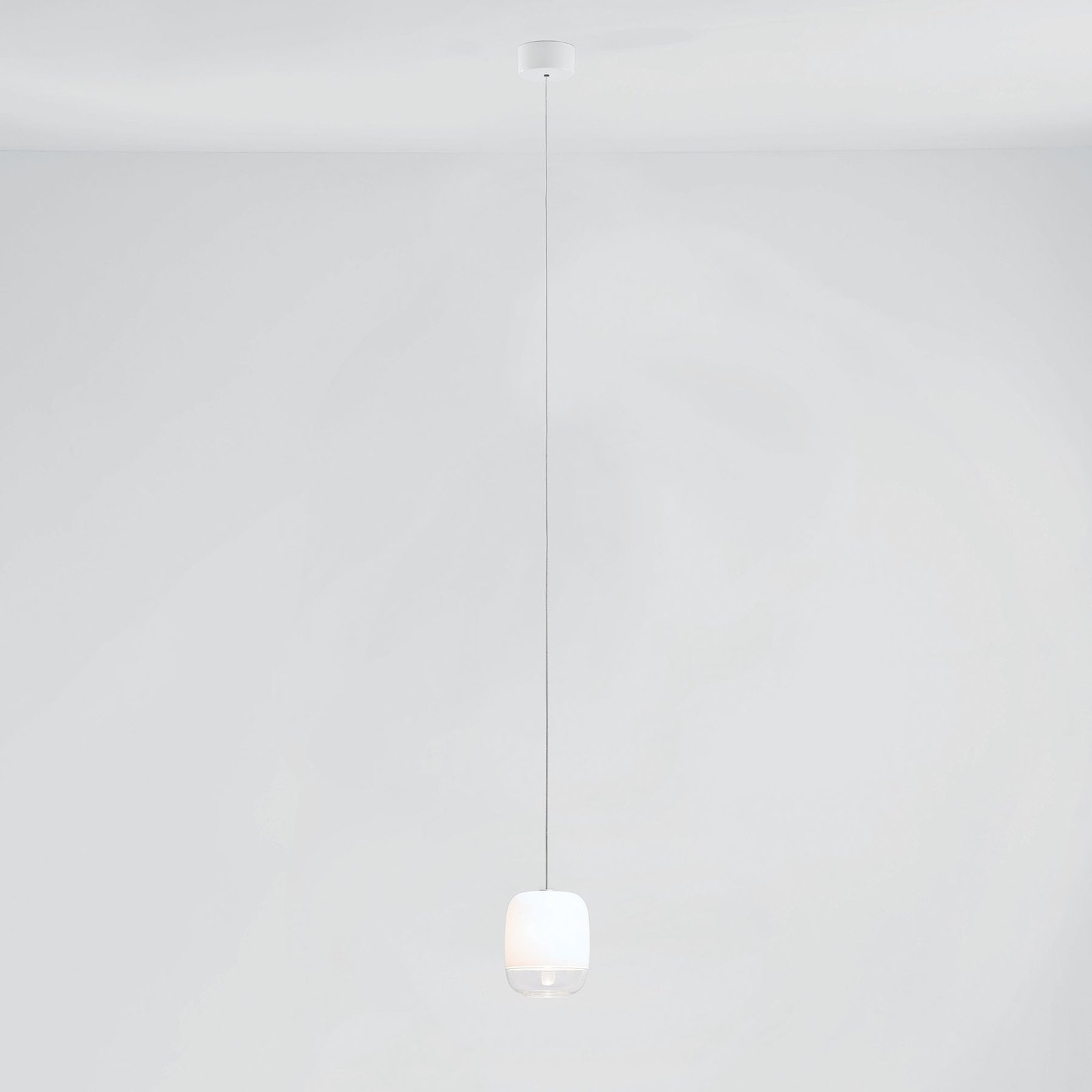 Prandina Gong mini S1 viseča svetilka bela