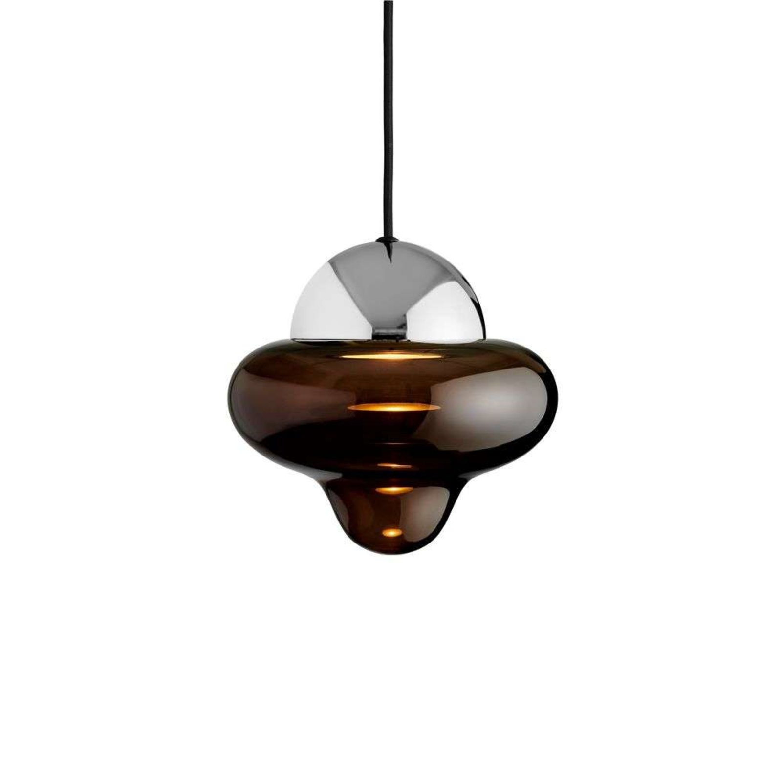 Nutty Lustră Pendul Brown/Chrome - Design By Us