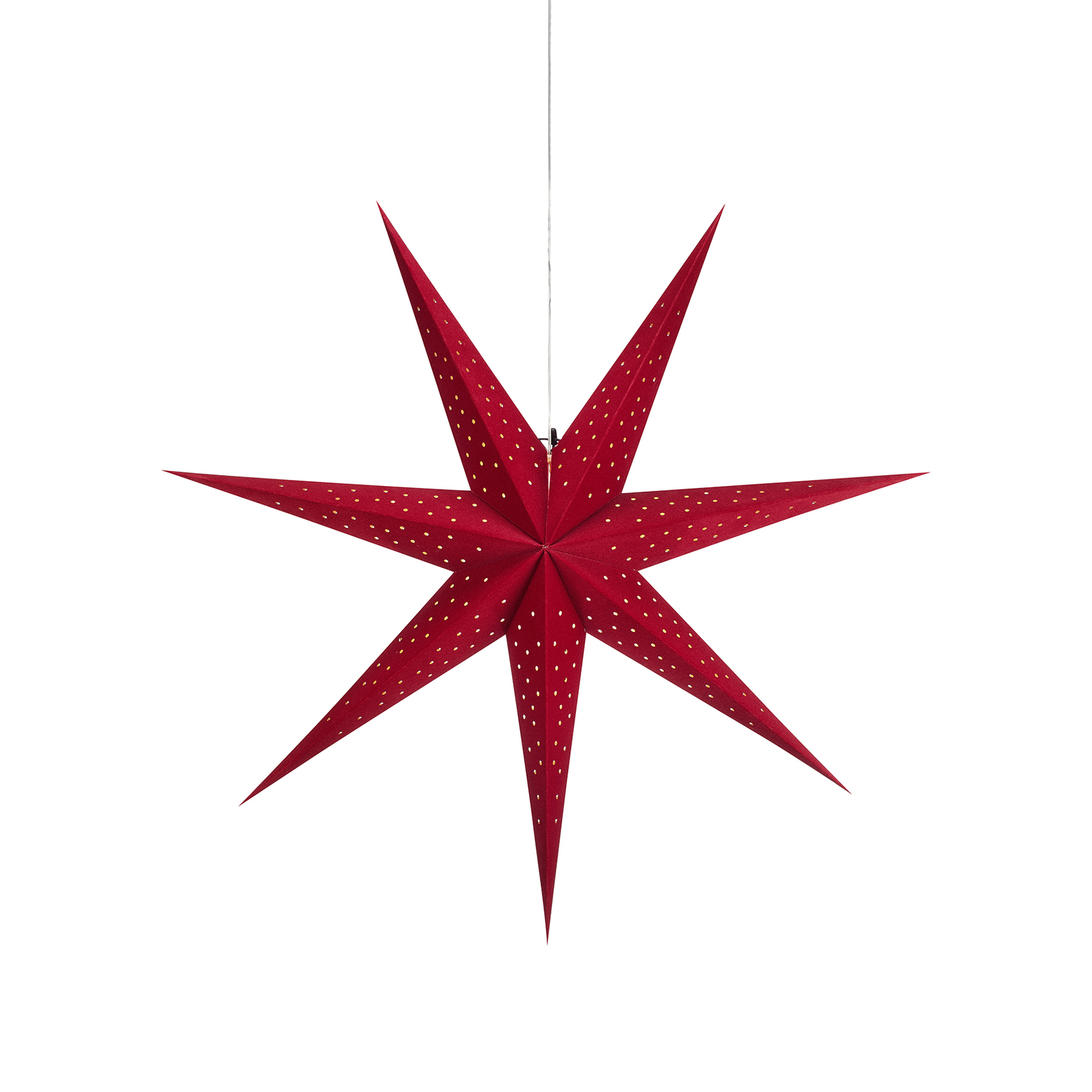 Estrella colgante LED Blink, Ø 75 cm, rojo