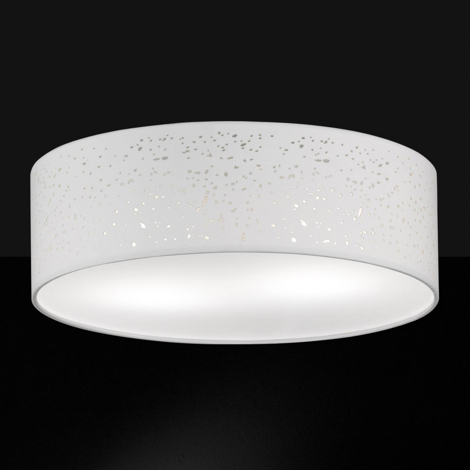 Lampa sufitowa Thor, Ø 40 cm, biała