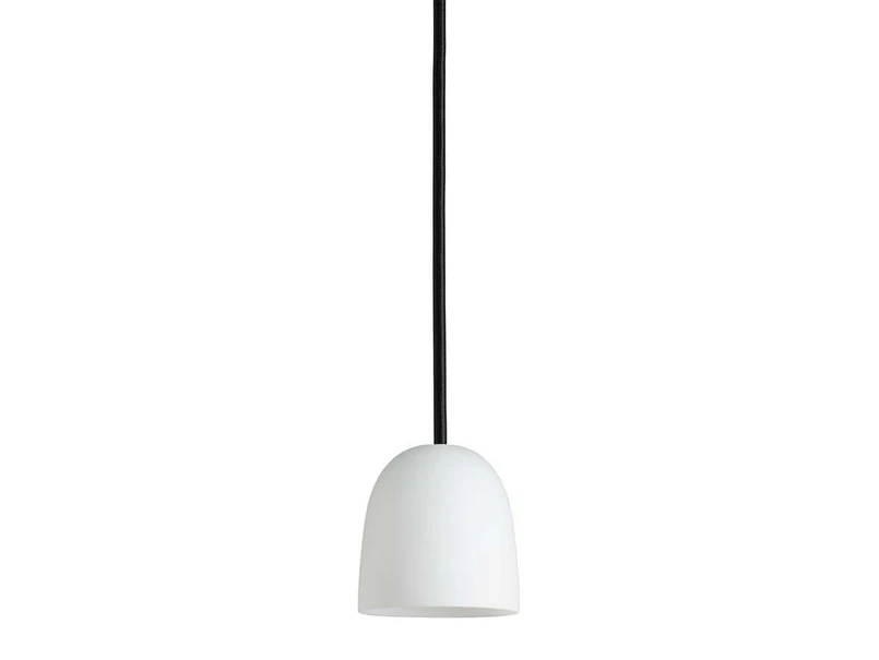 Produktfoto för Piet Hein - Super90 Mm Pendel Opal-glass (g9 42w)  - Hängsmycke - SUPER90 mm pendel OPAL-GLASS (G9 42W) - SORT ledning 3m - H9 x W9 D9 cm