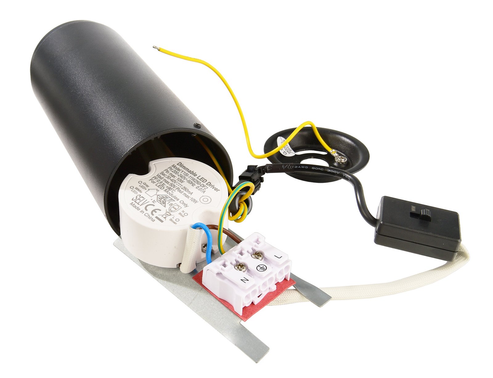 LED-Anbaudownlight Lucea 10 W schwarz LED-Anbaudownlight Lucea 10 W schwarz