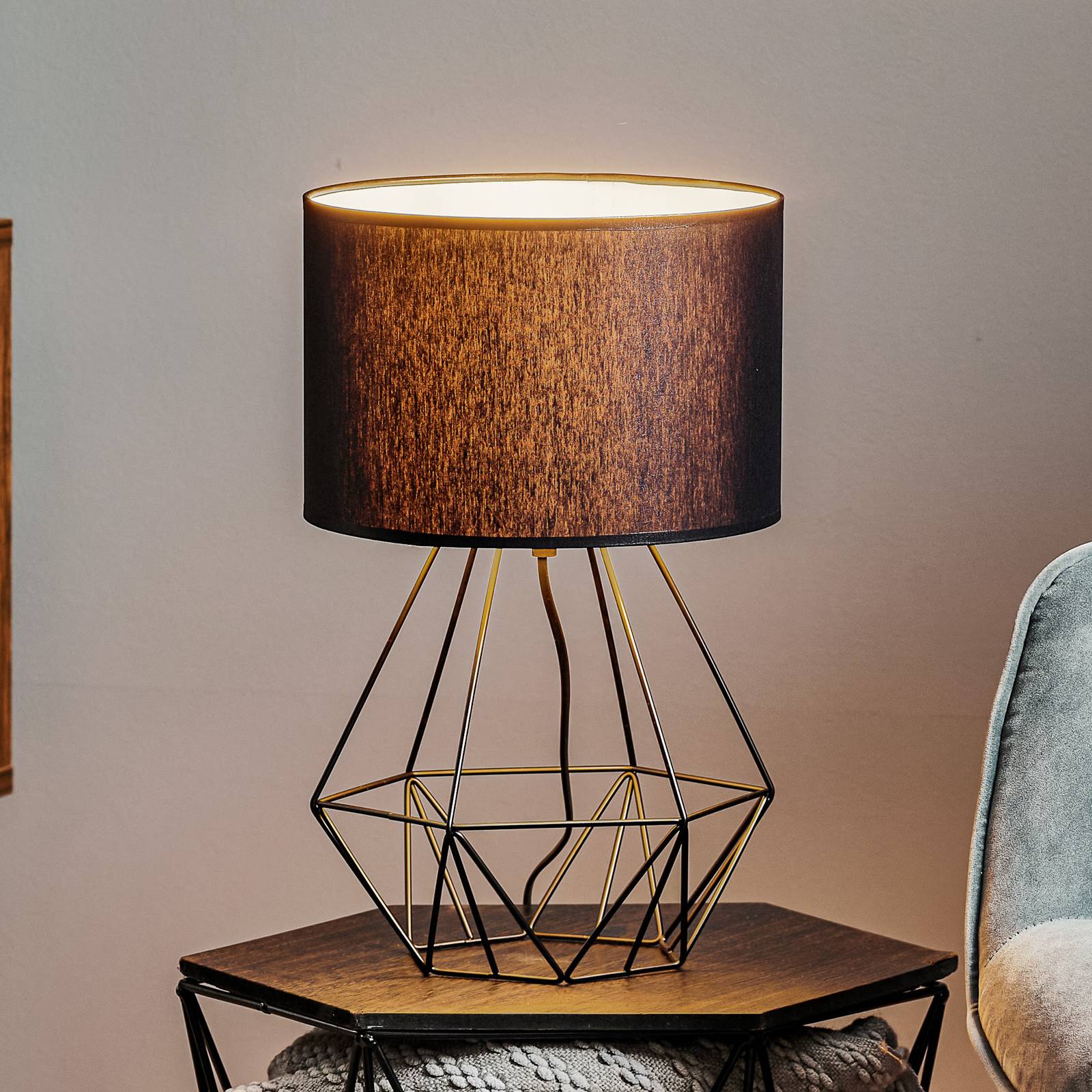 Euluna Table Lamp - Living / Dining Room - Modern - Black