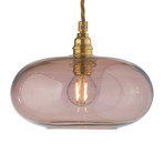 EBB & FLOW Horizon Glas-Pendellampe rosé-braun