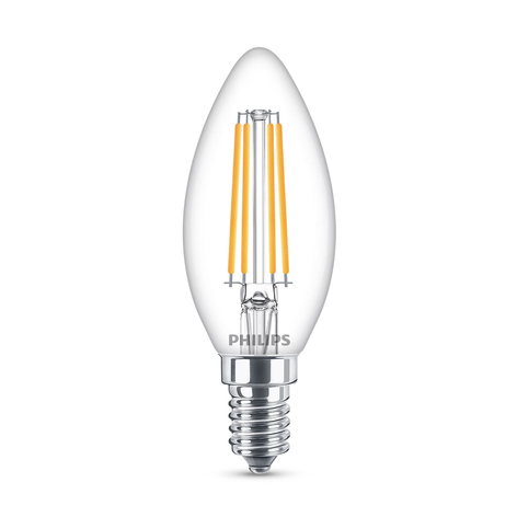 Philips Classic LED-Lampe E14 B35 6,5W klar 4.000K