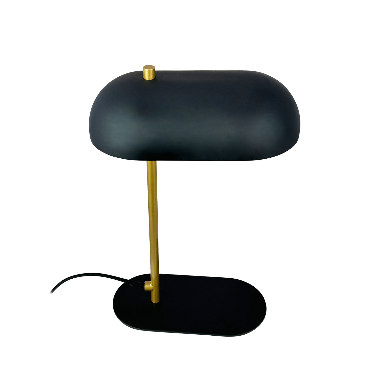 Dyberg Larsen Tischleuchte Mini Arch, schwarz/messing, 32 cm