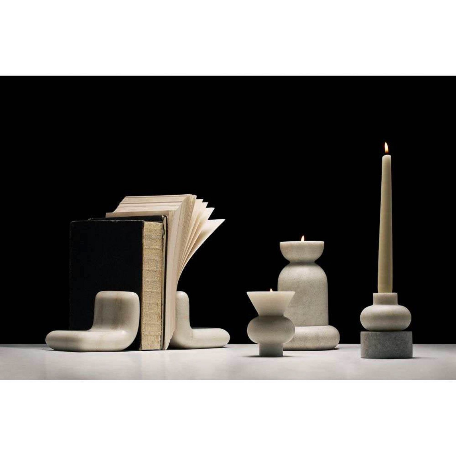 Stone Stacking Kerzenhalter White - Tom Dixon