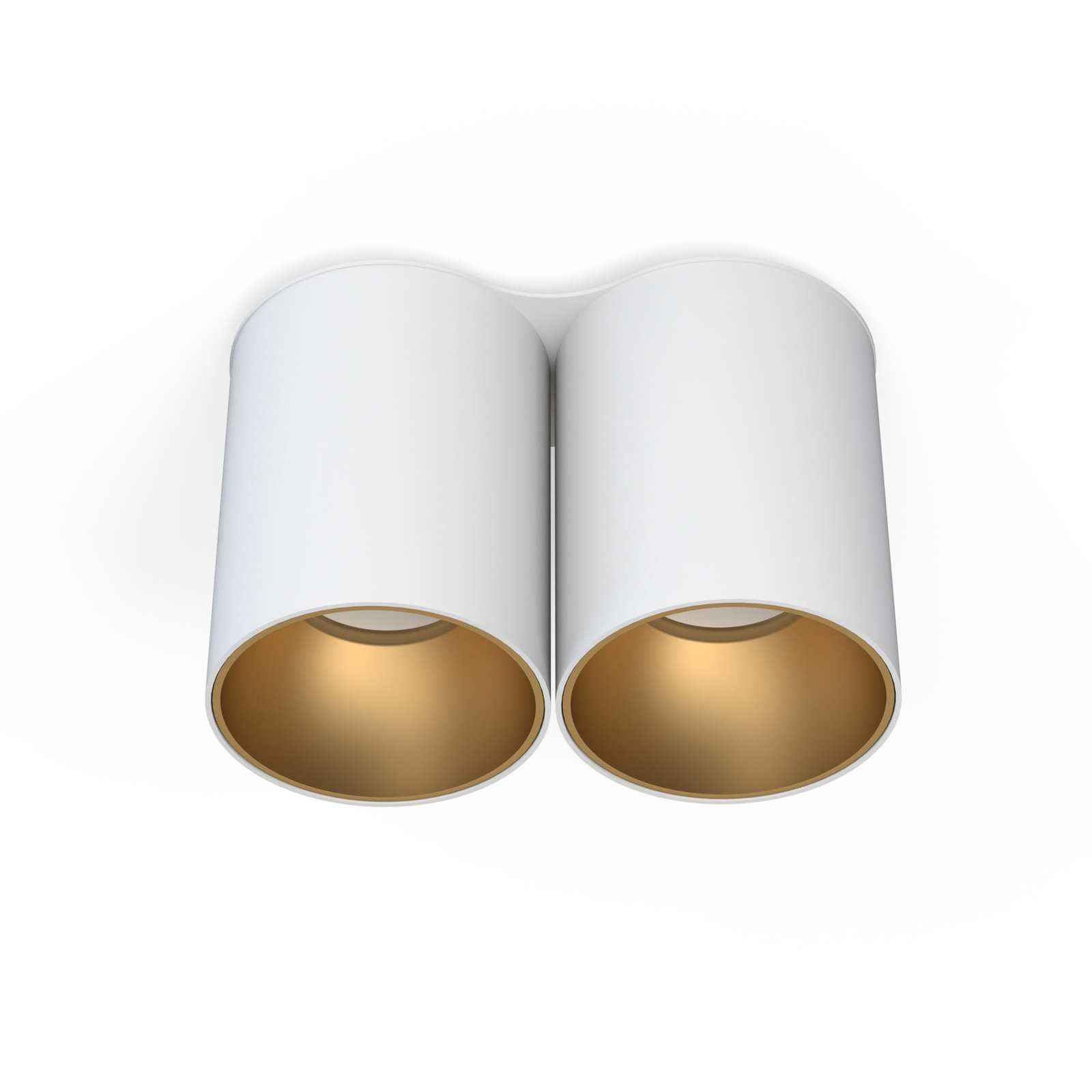 Loftlampe Eye Tone II, hvid/guld