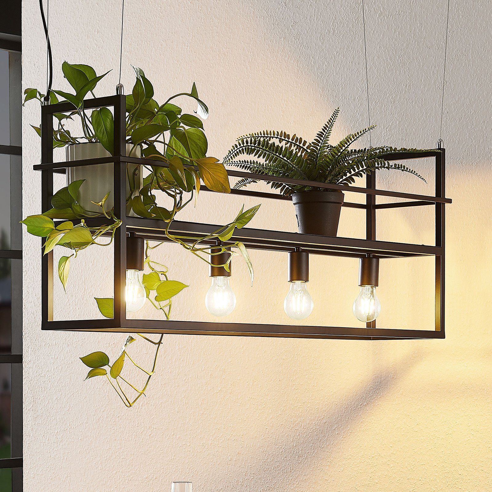 Grisela Závěsná Lampa Black - Lindby