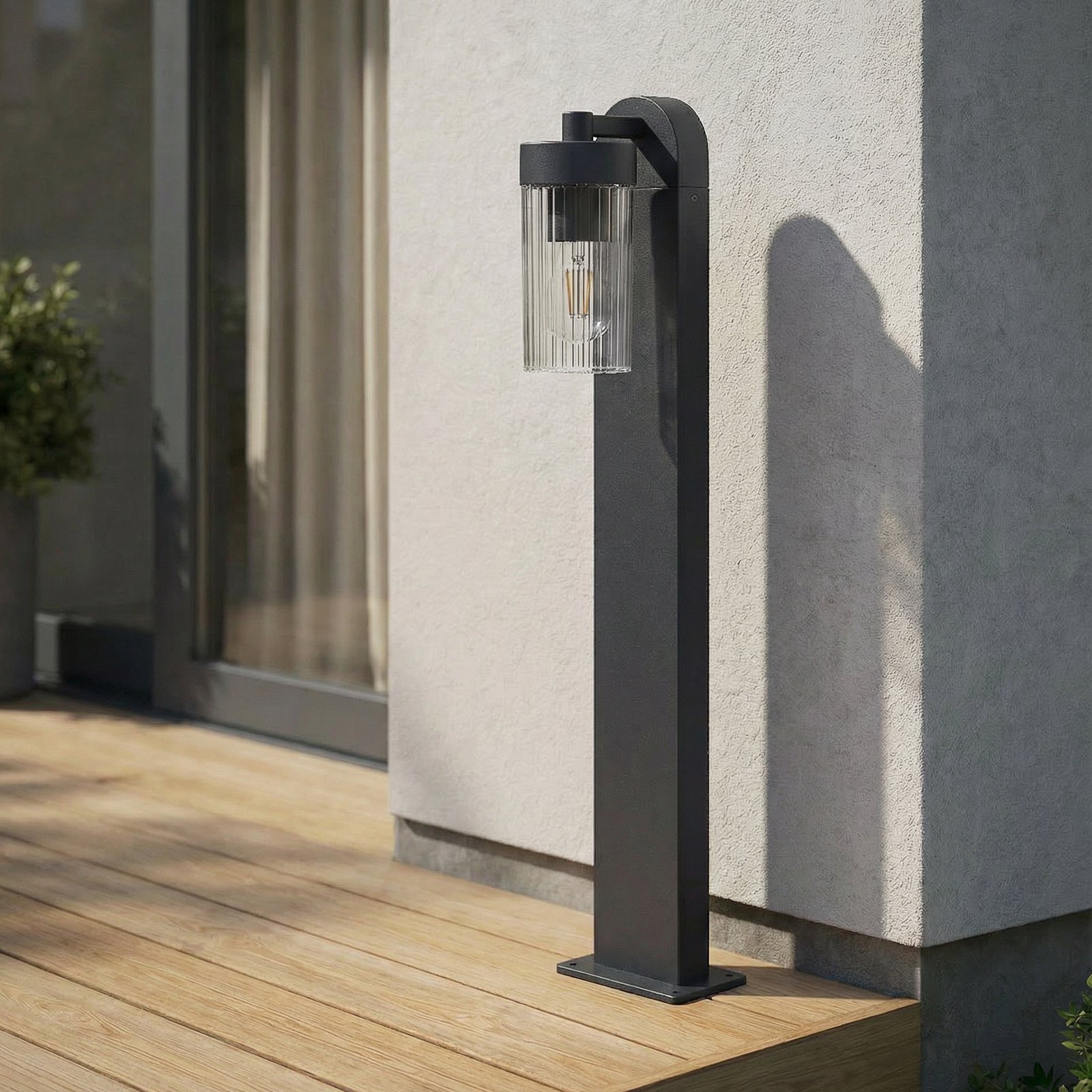 Kaliro vejlampe, 60 cm, antracit, IP54, E27 - Lindby